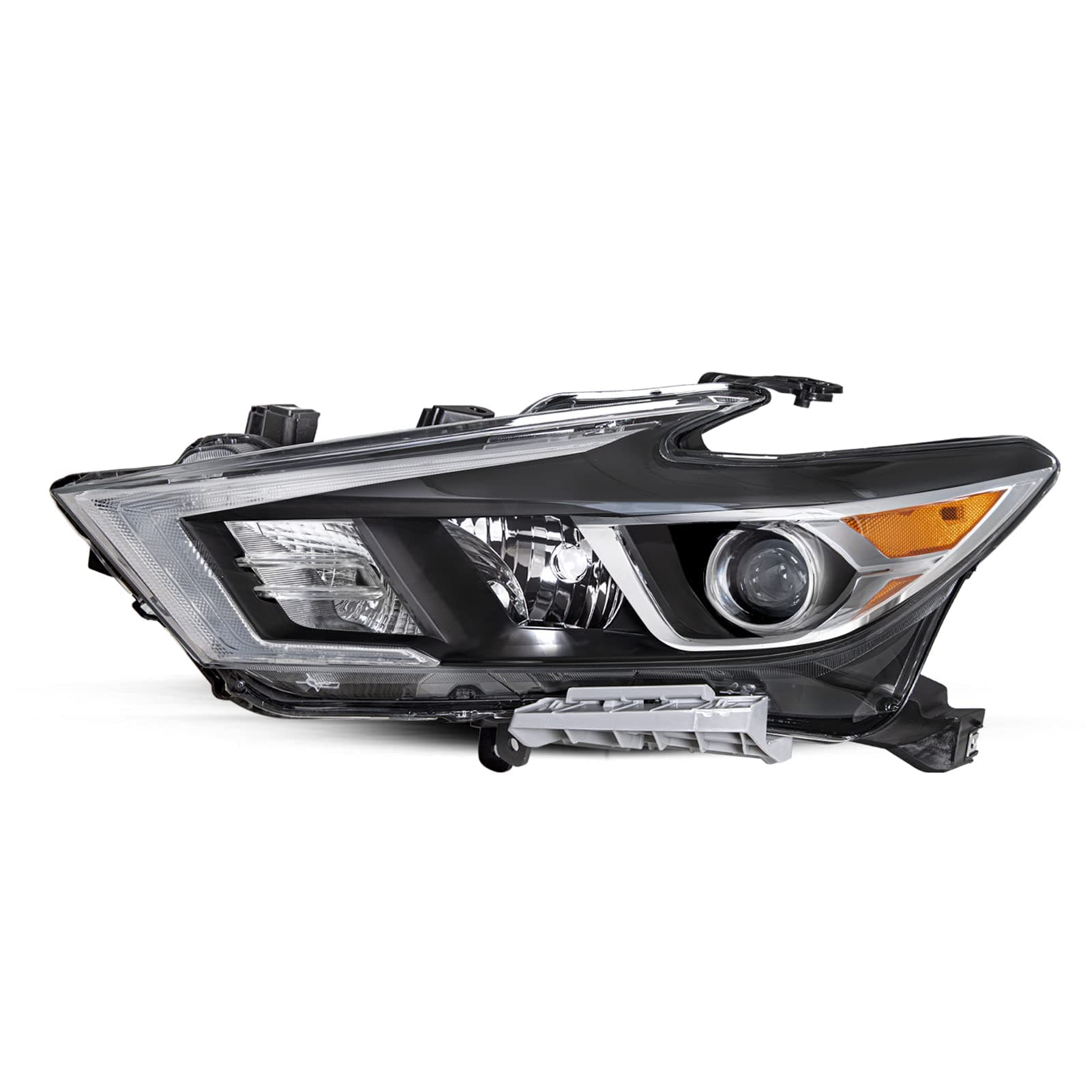 Headlight Assembly Compatible with 2016 2017 2018 Nissan Maxima S/SL/SV OEM Projector Headlamp w/LED DRL Driver Left Side