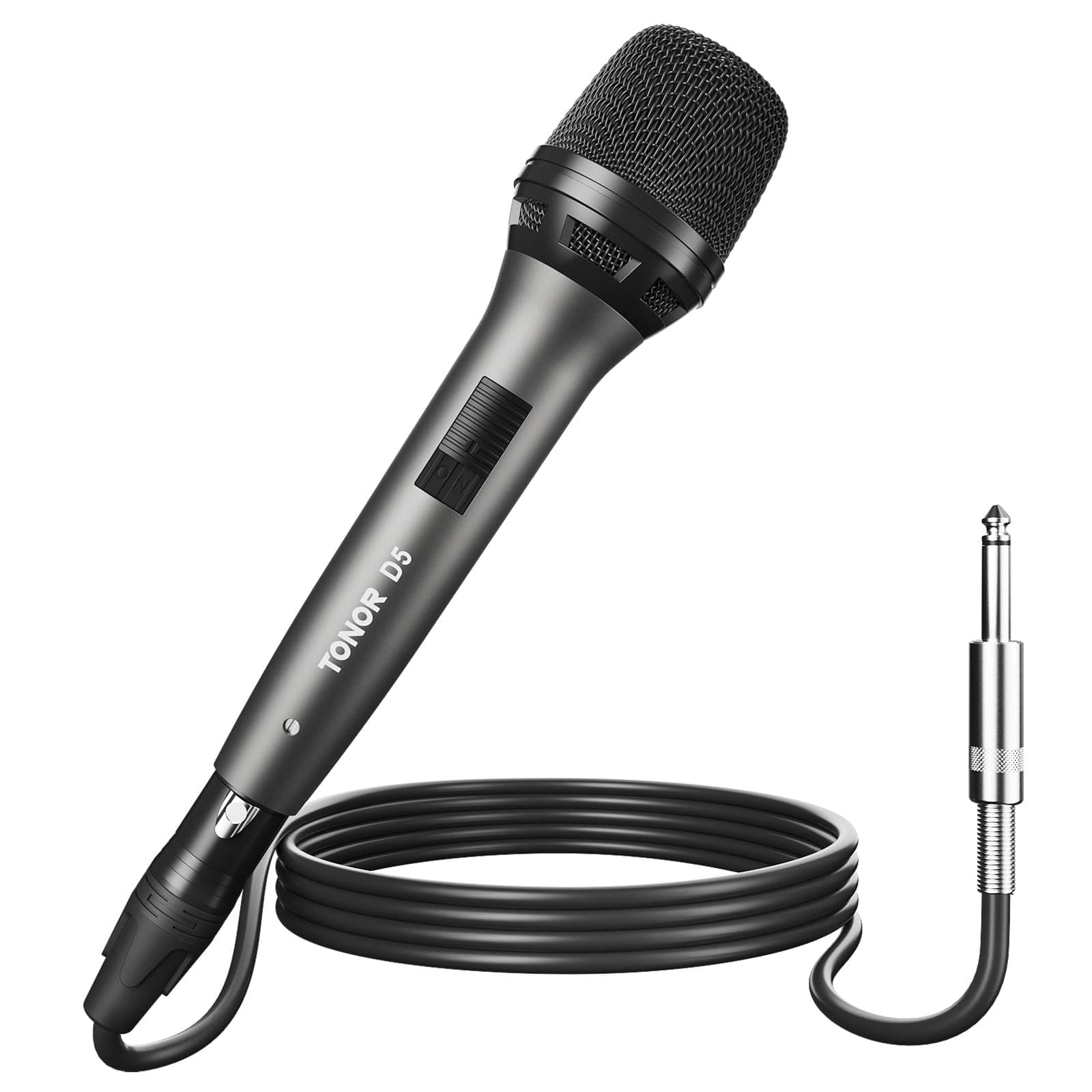 TONOR Professional Vocal Microphone for Singing, Dynamic Handheld Wired Karaoke Mic, Cardioid Studio Microfono with 4.5M XLR to 1/4" Cable, for Speakers/Mixer Machine/Amp/Speech/Karaoke and Outdoors
