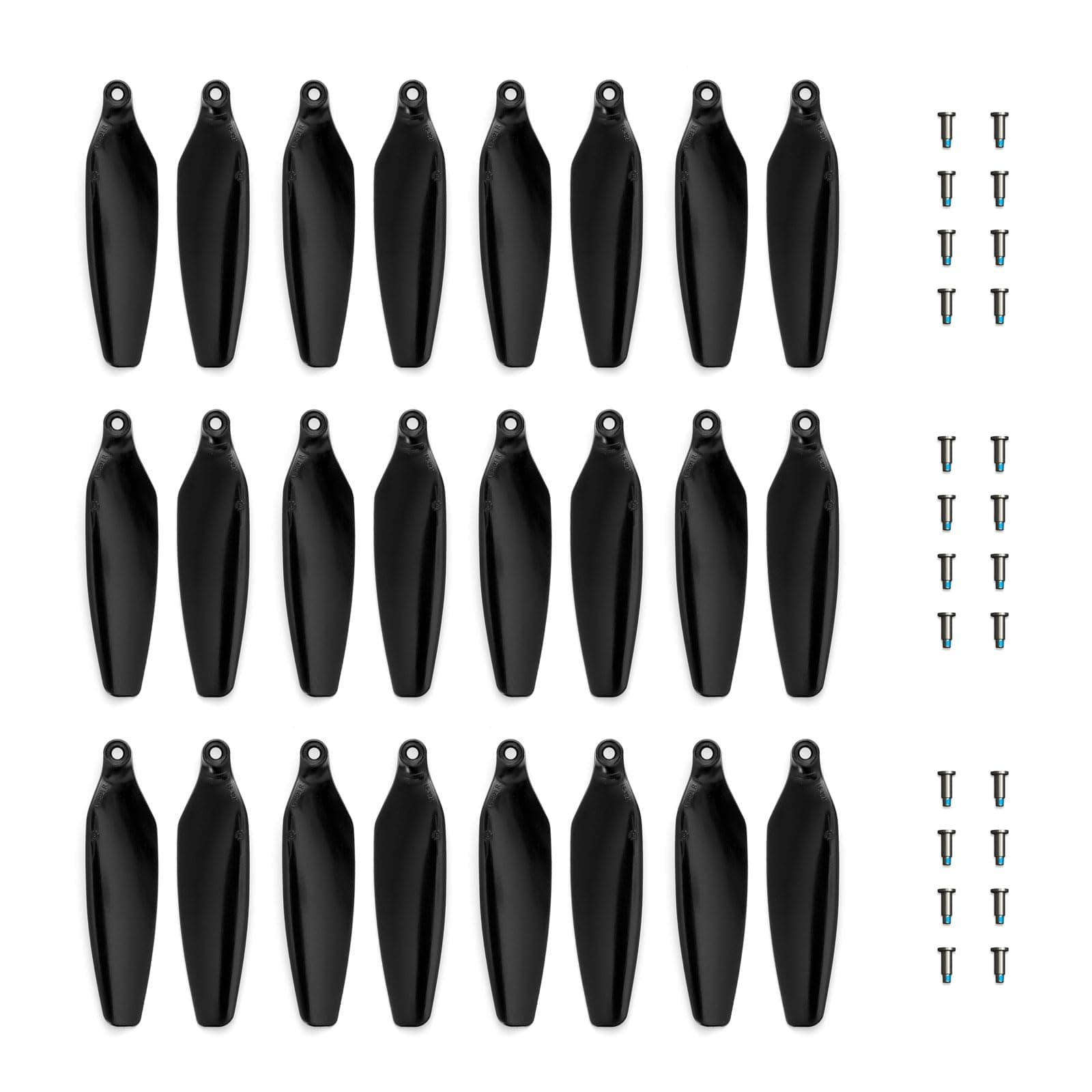 Master Airscrew Stealth Propellers for DJI Mini 2, Mini 2 SE, Mini SE & Mini 4K - Black, 24 pcs