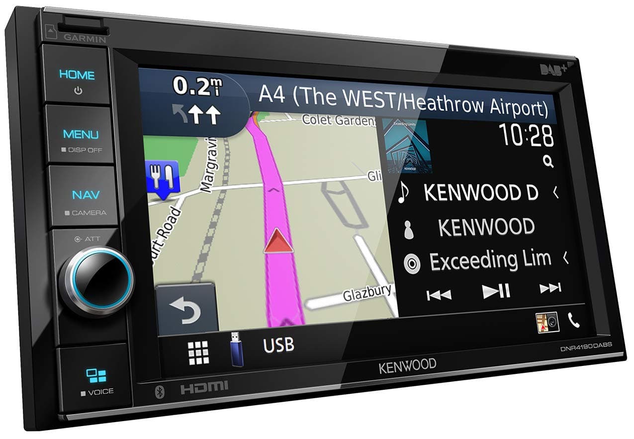 KENWOOD DNR4190DABS 6.2'' Multimedia Navigation System, DAB+, Garmin Navigation, Apple CarPlay, Touch Panel, Bluetooth