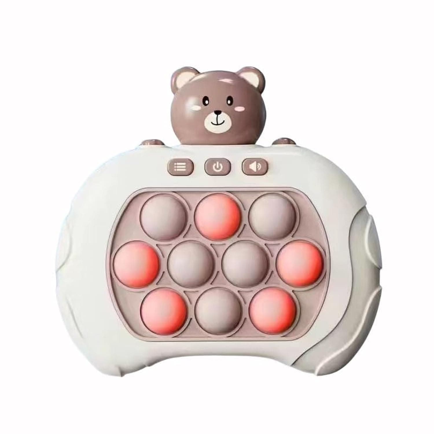 Puzzle Game Machine, Quick Push Game, Pop It Fidget Toy, Bubble Sensory Fidget Toy, Puzzle Pop Game Machine, Puzzle Game Machine, Decompression Toy Console (Bear)