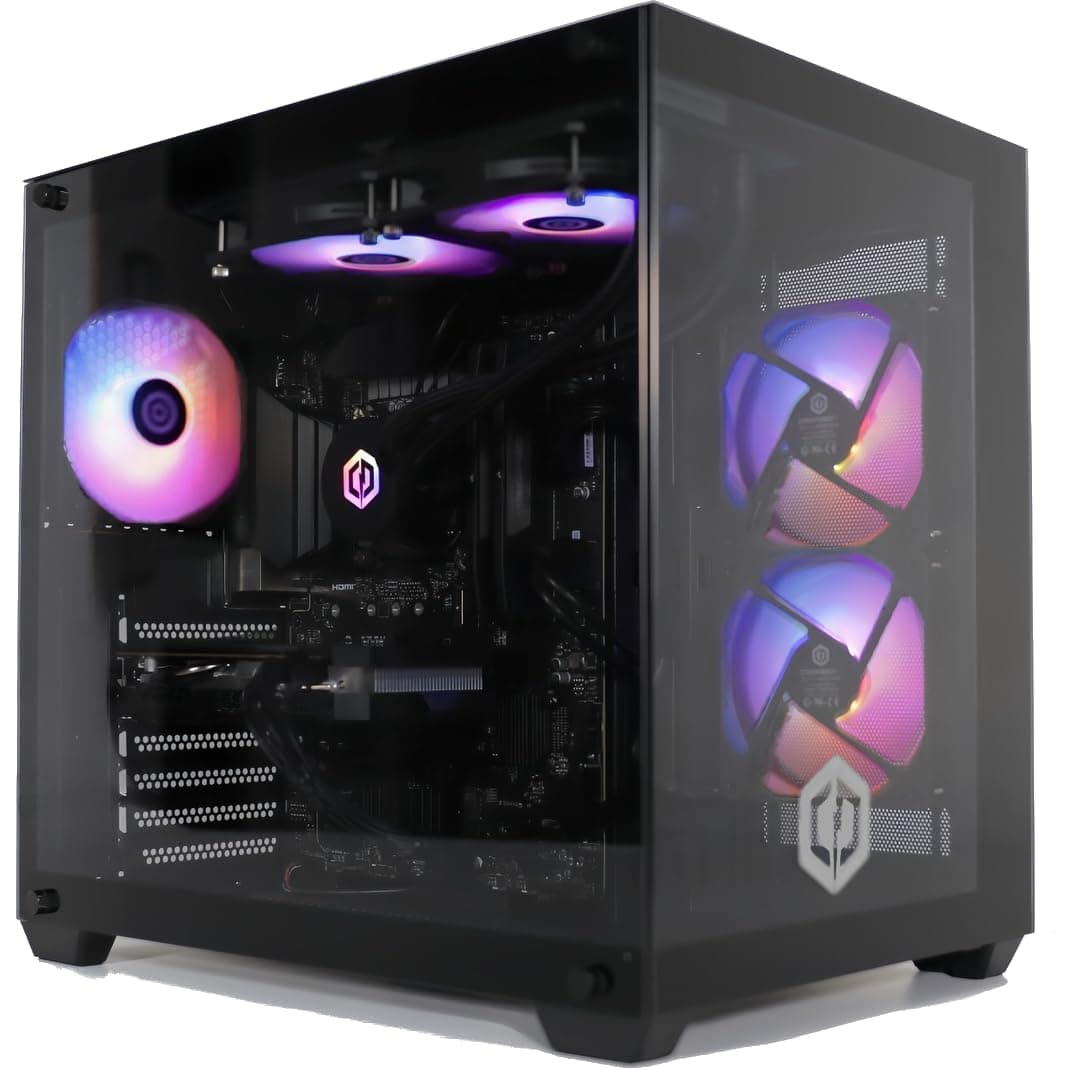 CyberPowerPC Luxe Gaming PC - Intel Core i7 12700KF, Nvidia RTX 5060 Ti, 32GB RAM, 1TB NVMe SSD, 650W PSU, Wi-Fi, Windows 11, Liquid Cooling, Ark