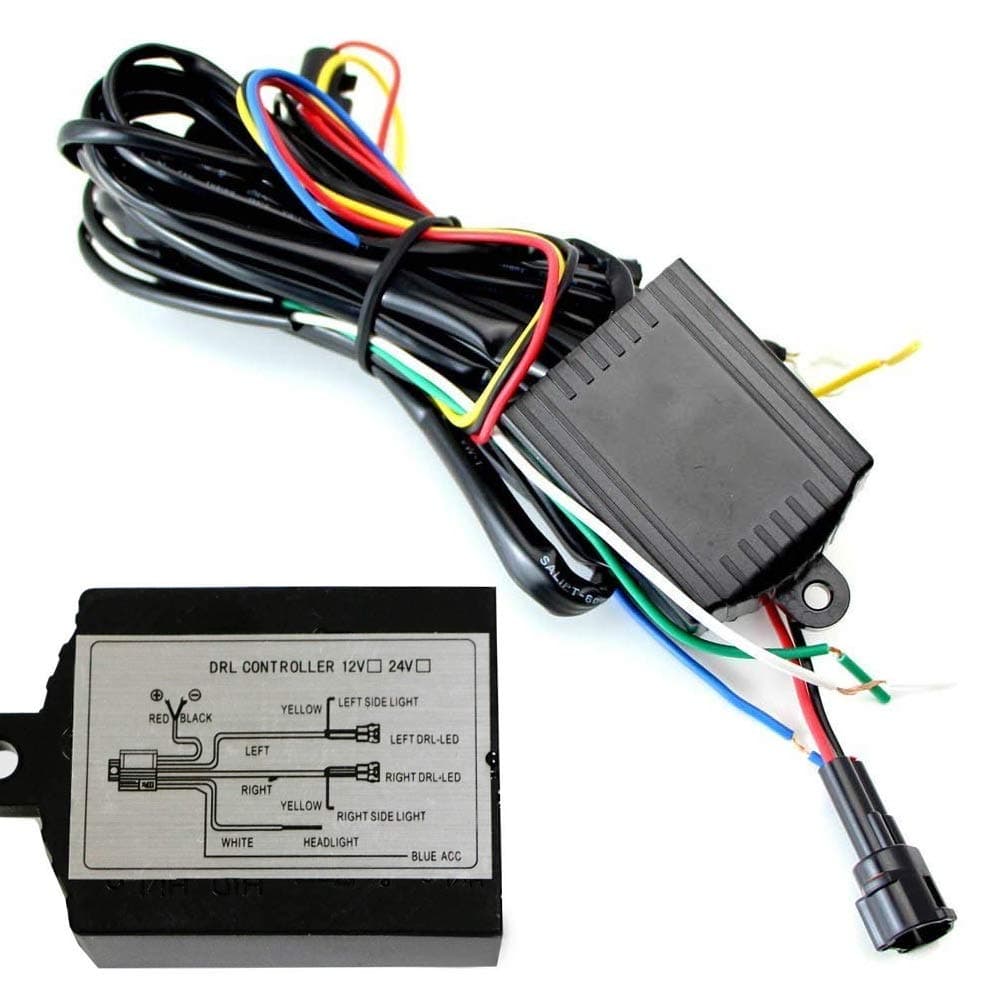 iJDMTOY Universal LED Daylight DRL Automatic ON/Off Controller Module Box Relay