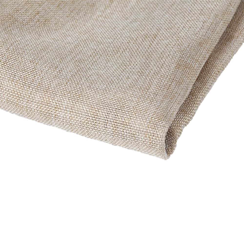 Flushbay Speaker Grill Cloth Linen Single Layer Speaker Fabric Protective Dustproof Mesh Cloth Stereo Fabric Replacement for Home Stage Speakers, Media Cabinet, KTV Box (Beige, 50 * 146cm)