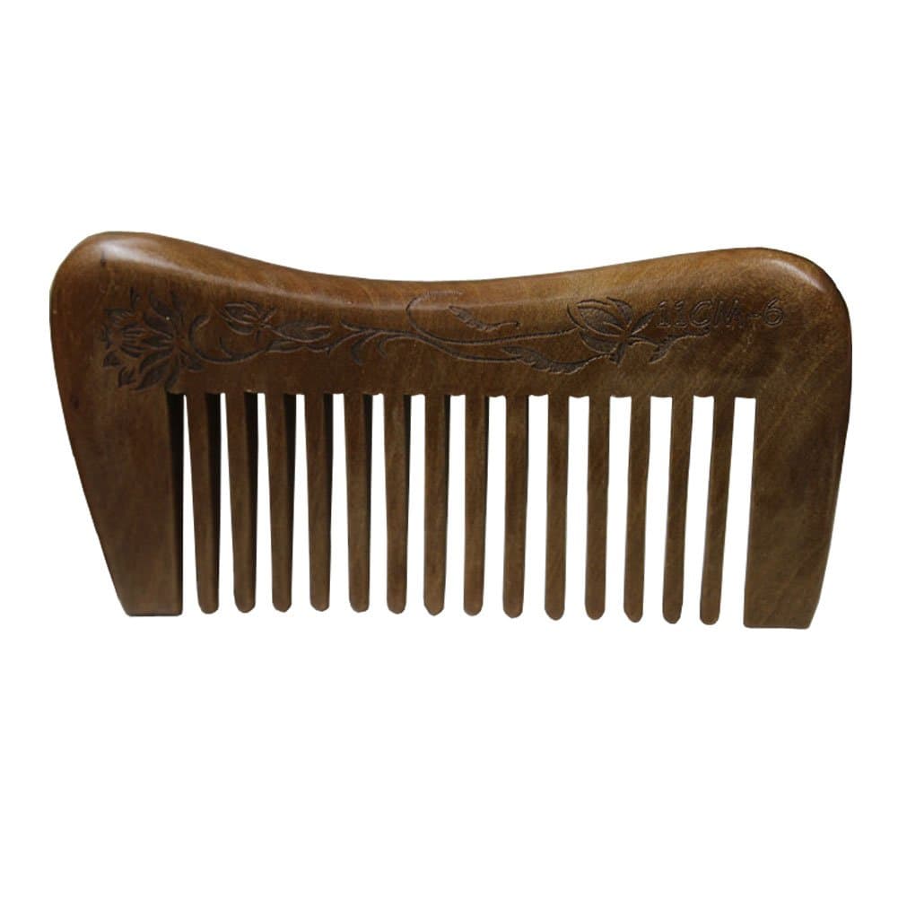 Wide Tooth Peach Wooden Comb