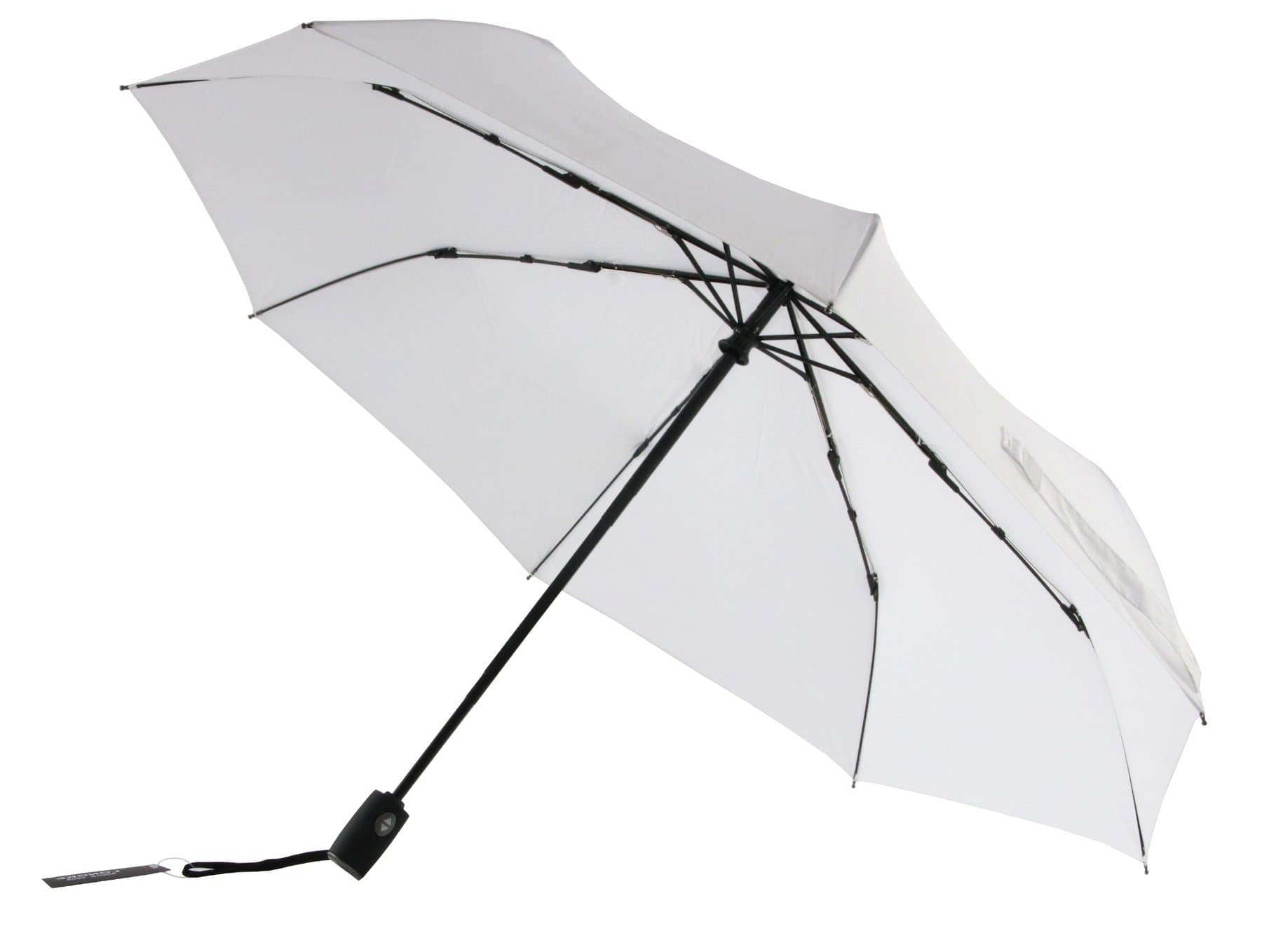 Fully Automatic Umbrella 3 Fold Auto Open/Close Travel Umbrella Windproof Rainproof For Women/Men Using (WHITE)