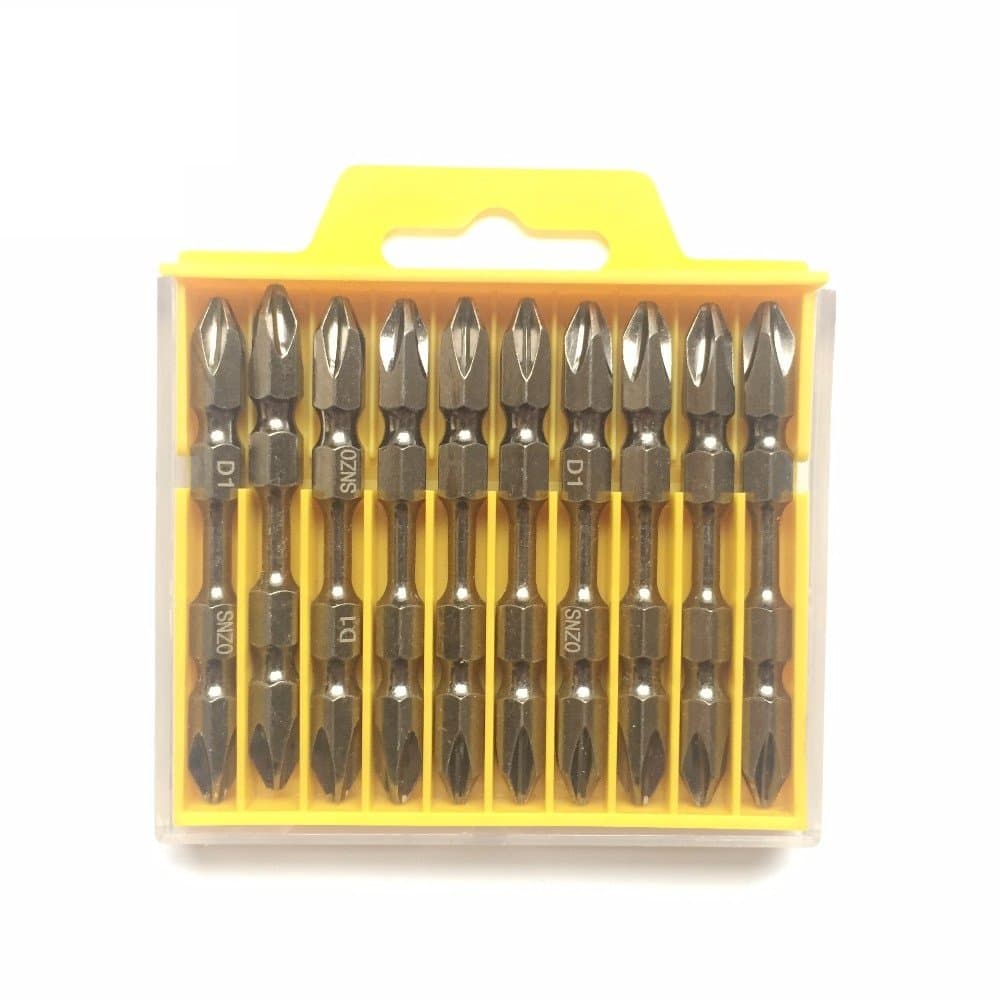 Screwdriver Bits Set 10pcs Power Tools Double Side Advanced Alloy Steel For Electronic Device, Perfect Electrician, Mechanic And Repair Work