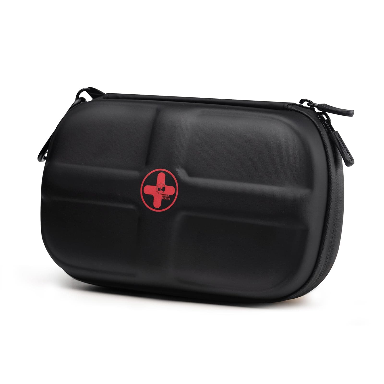 EVA First Aid Kit, Small Waterproof Backpack Emergency Hiking First Aid Kit for Backpacking, Medical Kit for Travel, Home, Car, College Dorm, Camping, Boat, Back to School (Black)