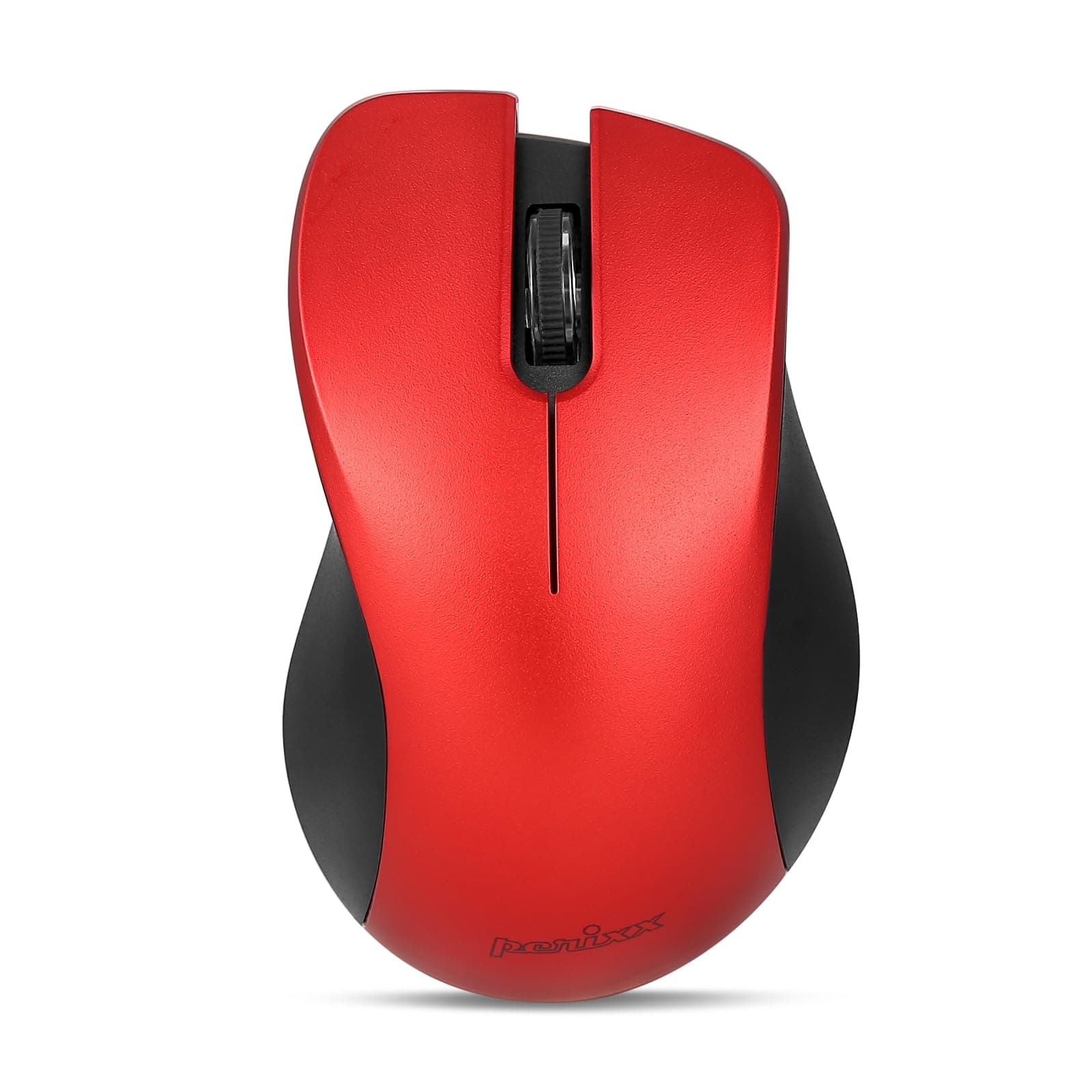 perixx PERIMICE-621R Wireless Mouse - Silent Click with Ergo Design - Compatible for Desktop and Laptop PC - Wireless 2.4 GHz - Red