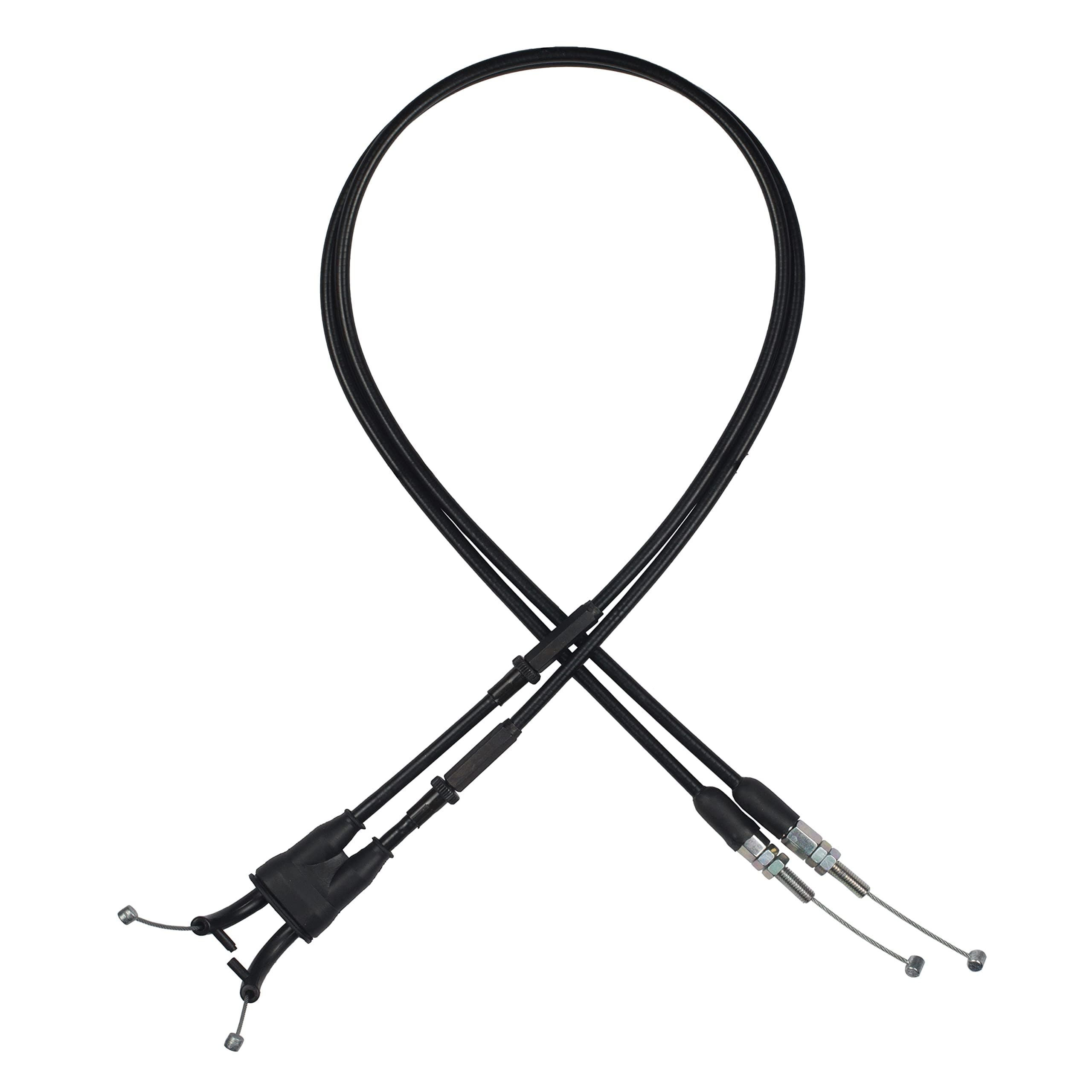 Motorcycle Throttle Cable SET A B (Open and Close) Compatible with KTM Duke 690/ Enduro 690/ SMC 690 Supermoto/Supermoto 690/75002091000