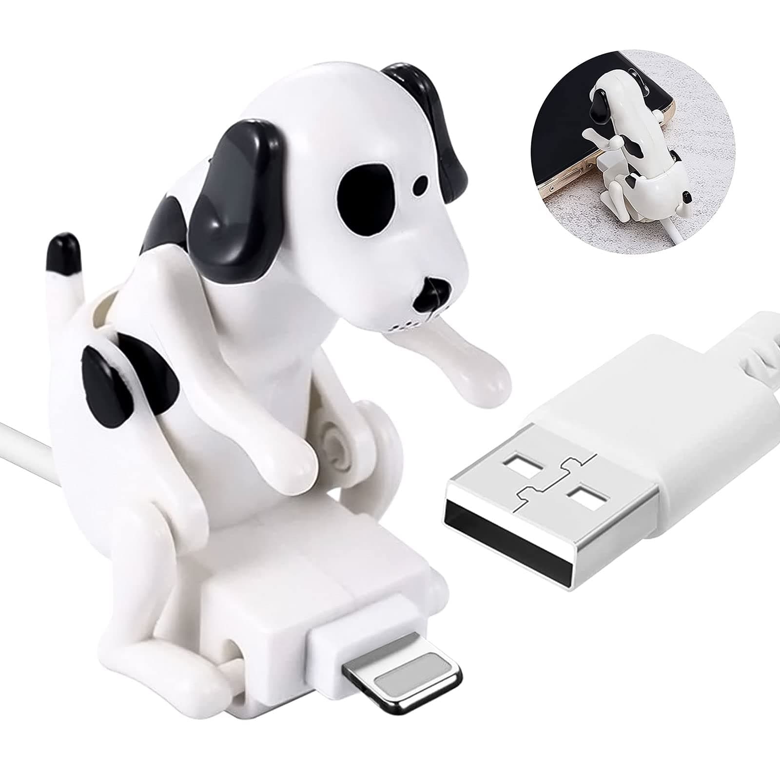 Fun Dog Fast Charging Cable - Portable Charging Cable, Dog Toy Smartphone USB Cable Charger for iPhone Type C, Various Phone Models.