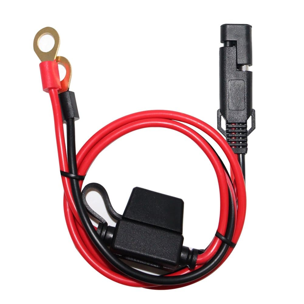 16AWG 2FT SAE TO O Ring Terminal Harness