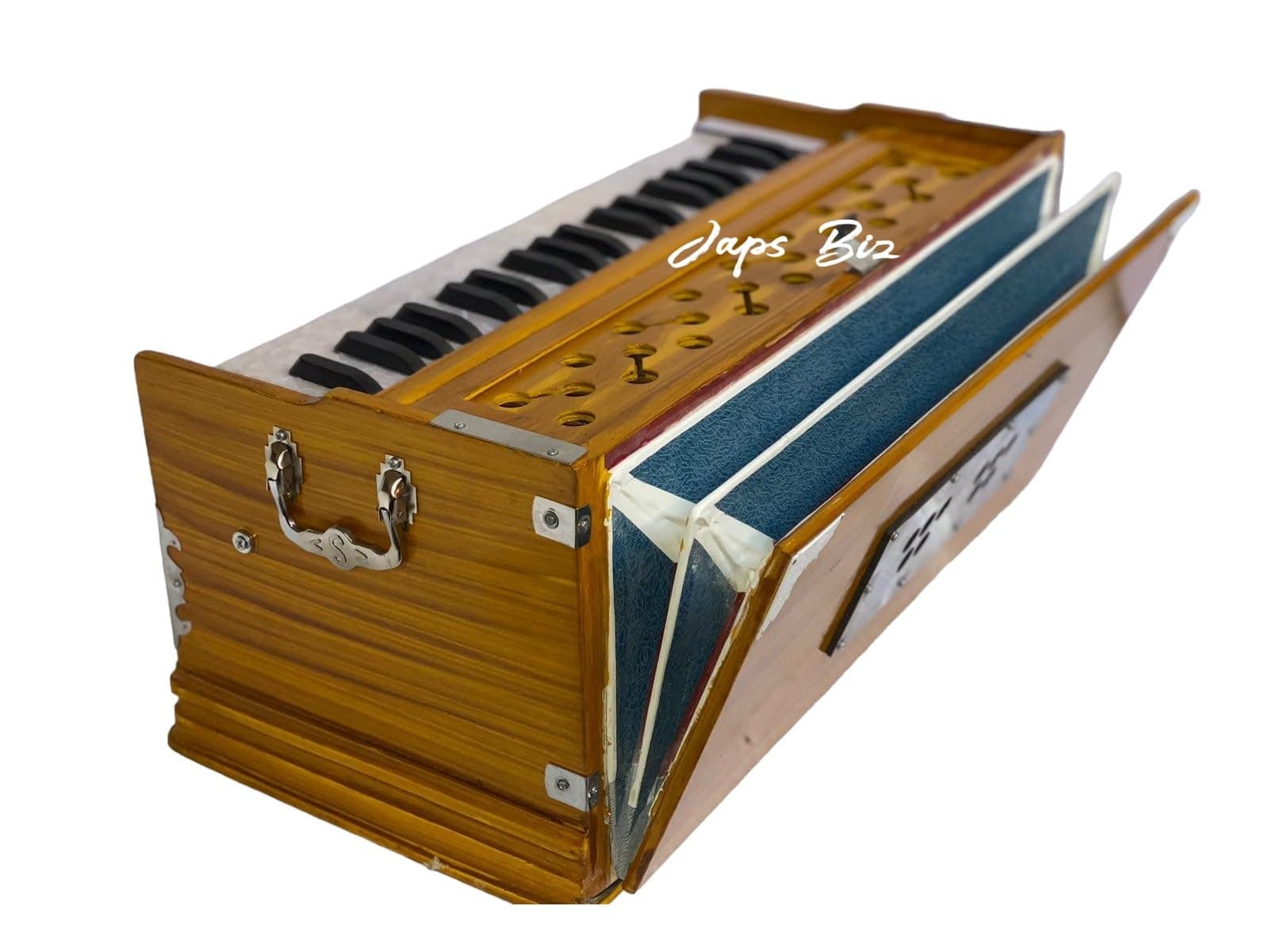 Harmonium- 3 1/4 Octave, Double Bellow, 39 Keys,7 Stopper, 2 Reeds (Bass- Male), With Cover and free carry bag