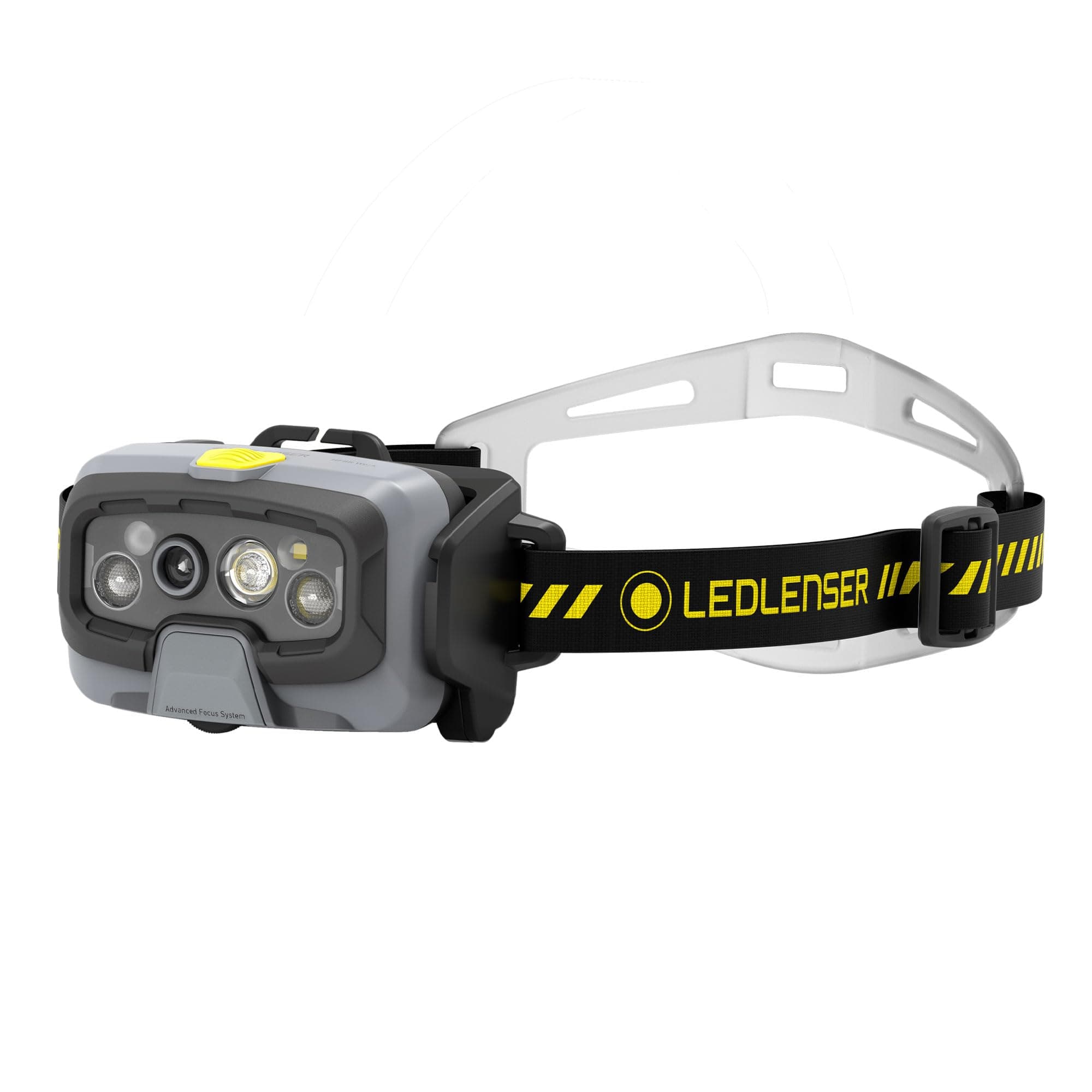 HF8R Work Rechargeable 1600 Lumen Head Torch - 80 CRI, Includes Digital Focus, Waterproof, Front Red Light, Helmet Mounting Option, Bright, Versatile Headlamp for Work and Adventure