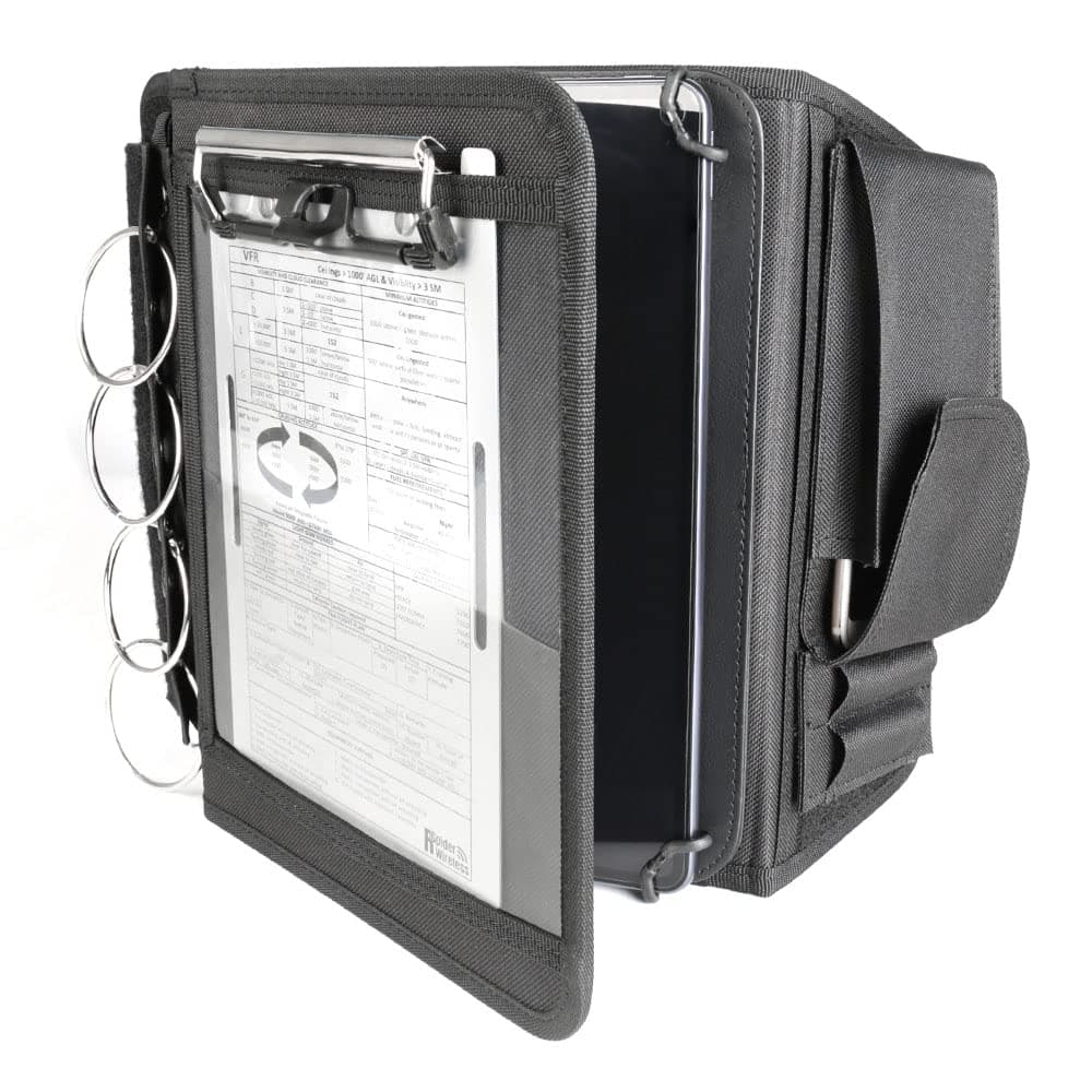 Pilot Kneeboard, Includes Aluminum Clipboard. Fits iPad Pro 9.7", 10.5", 11", iPad And iPad Air 1/2/3/4/5/6, And Any Other 9"-11" Tablets, Adjustable, Transparent