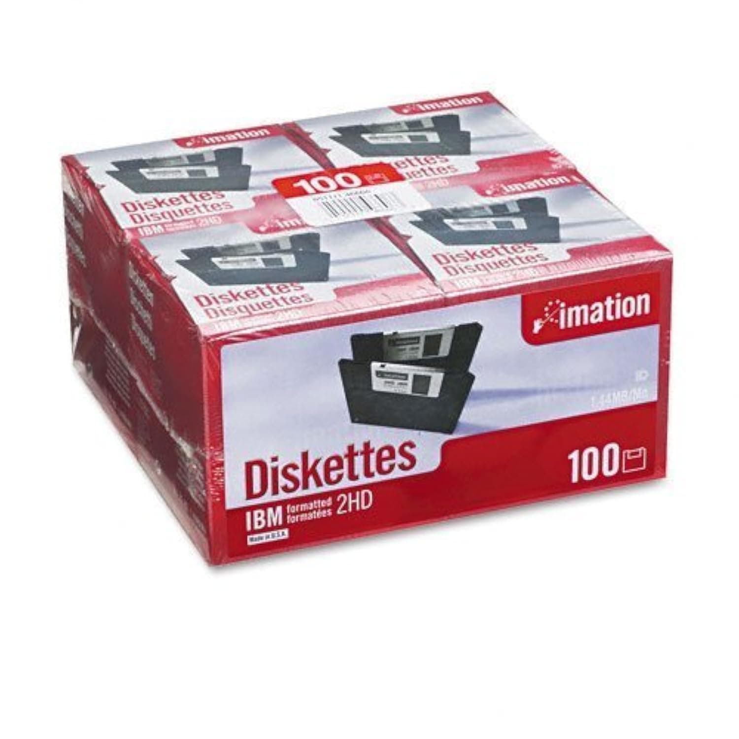 imation Products - imation - 3.5" Diskettes, IBM-Formatted, DS/HD, 100/Pack - Sold As 1 Pack - Cost effective. - Low torque reduces diskette drive wear. - Antistatic design. - Formatted. -