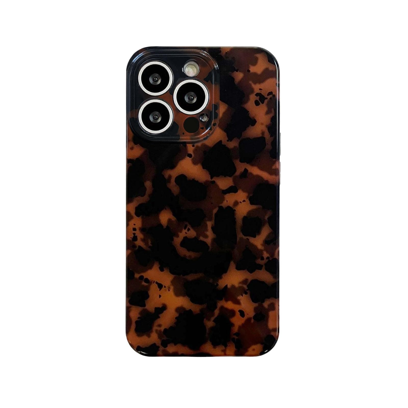 Case Compatible with iPhone 14 Pro Max, Tortoise Shell Amber Brown Leopard Print | Retro Chic Stylish Classic Cute Protective Cover,6.7inch