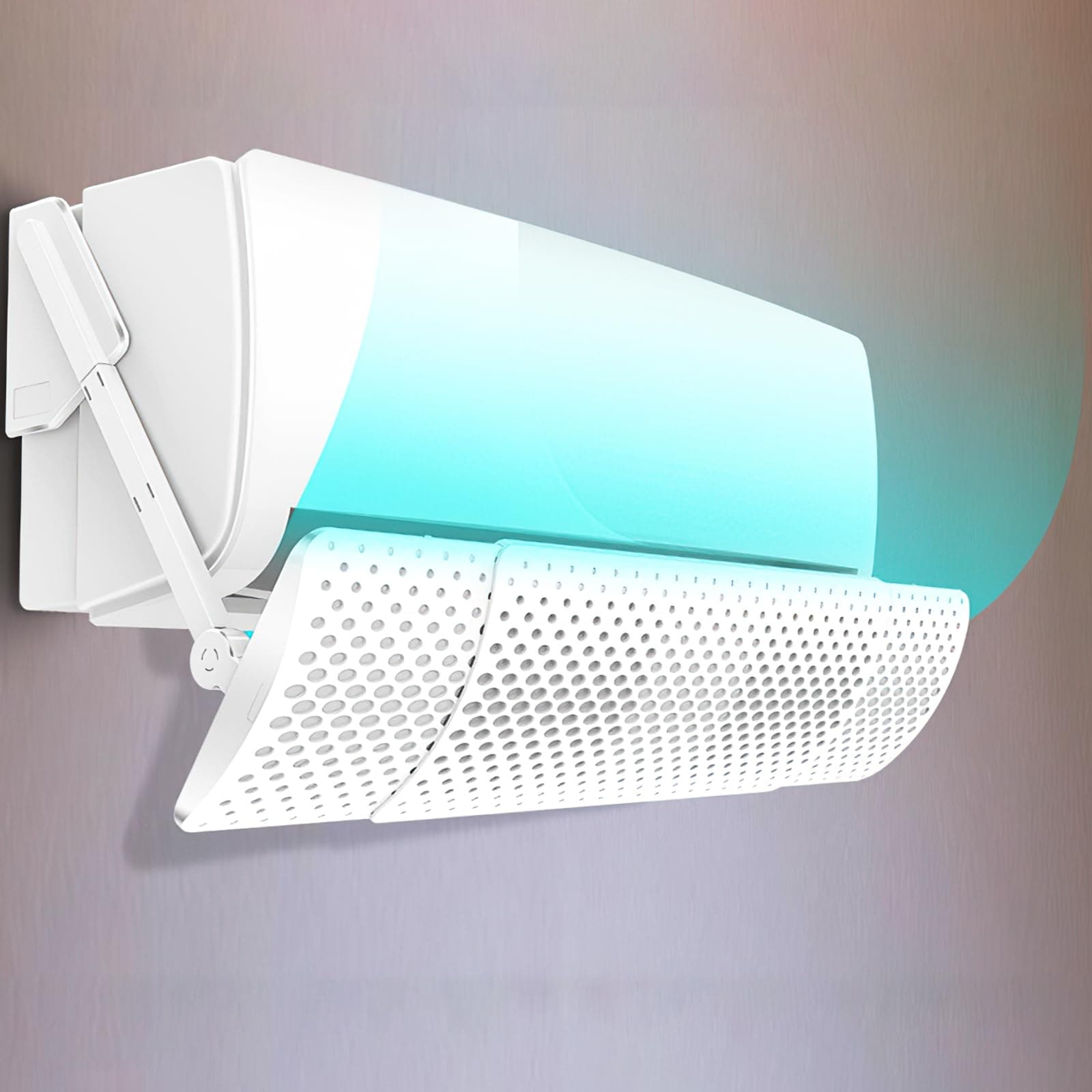 Seemo AC Deflector, Air Conditioner Deflector, 74-105cm Adjustable, Bamboo Charcoal Lining, Absorb Odors,for Wall-Mounted Air Conditioner, Wind Direction Baffle, Anti-Direct Blowing