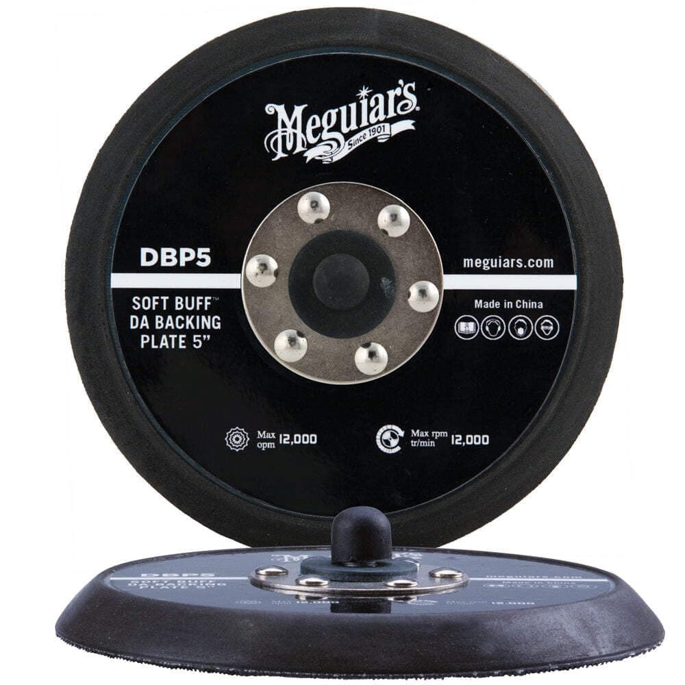 Meguiar’s 5" Soft Buff DA Backing Plate DBP5 - Dual Action Backing Plate for DA Polishers that Distributes Pressure Evenly, Improves Polishing Efficiency and is Made with Durable Construction, 1 Count