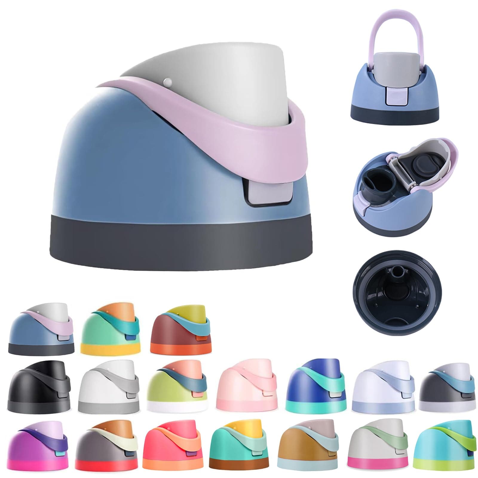 Replacement Lid for Owala Freesip, One Button Water Bottle Top Replacement Cap Compatible with Owala Cup 16oz 24oz 32oz 40oz, Leakproof Lids Accessory,BPA-Free,No Water Leakage