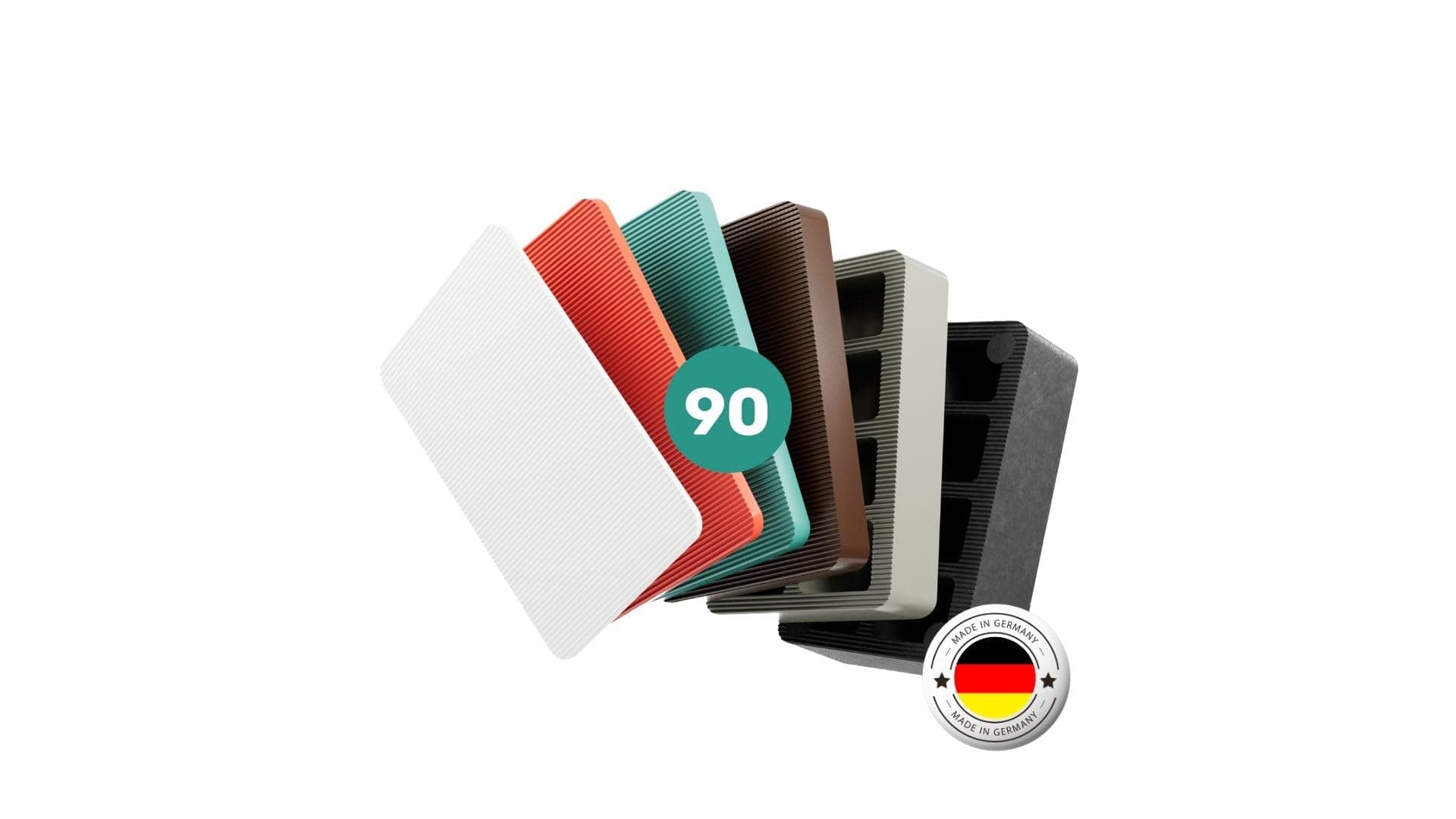 SILISTO Glazing Packers, Plastic Spacers Set, Extremely Resistant Shims, Durable Plates, 90 Pieces, Made in Germany