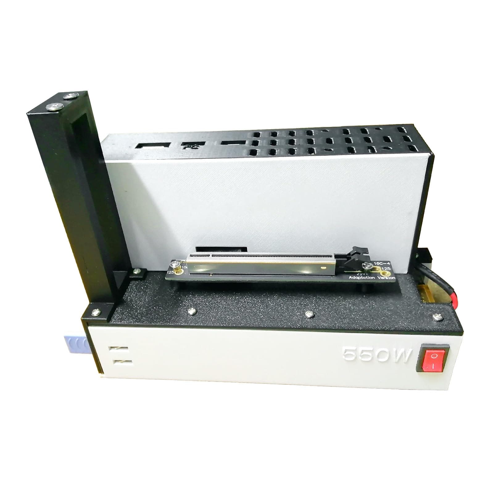 External Graphics Card Dock GPU Adapter w/ 550W Power Supply, for Aya Neo 2 2S Kun Air Slide Air 1S Plus Pro Flip Handheld Gaming PC Consoles, Extra PCIE x16 Video Card Base Station Enclosure, white