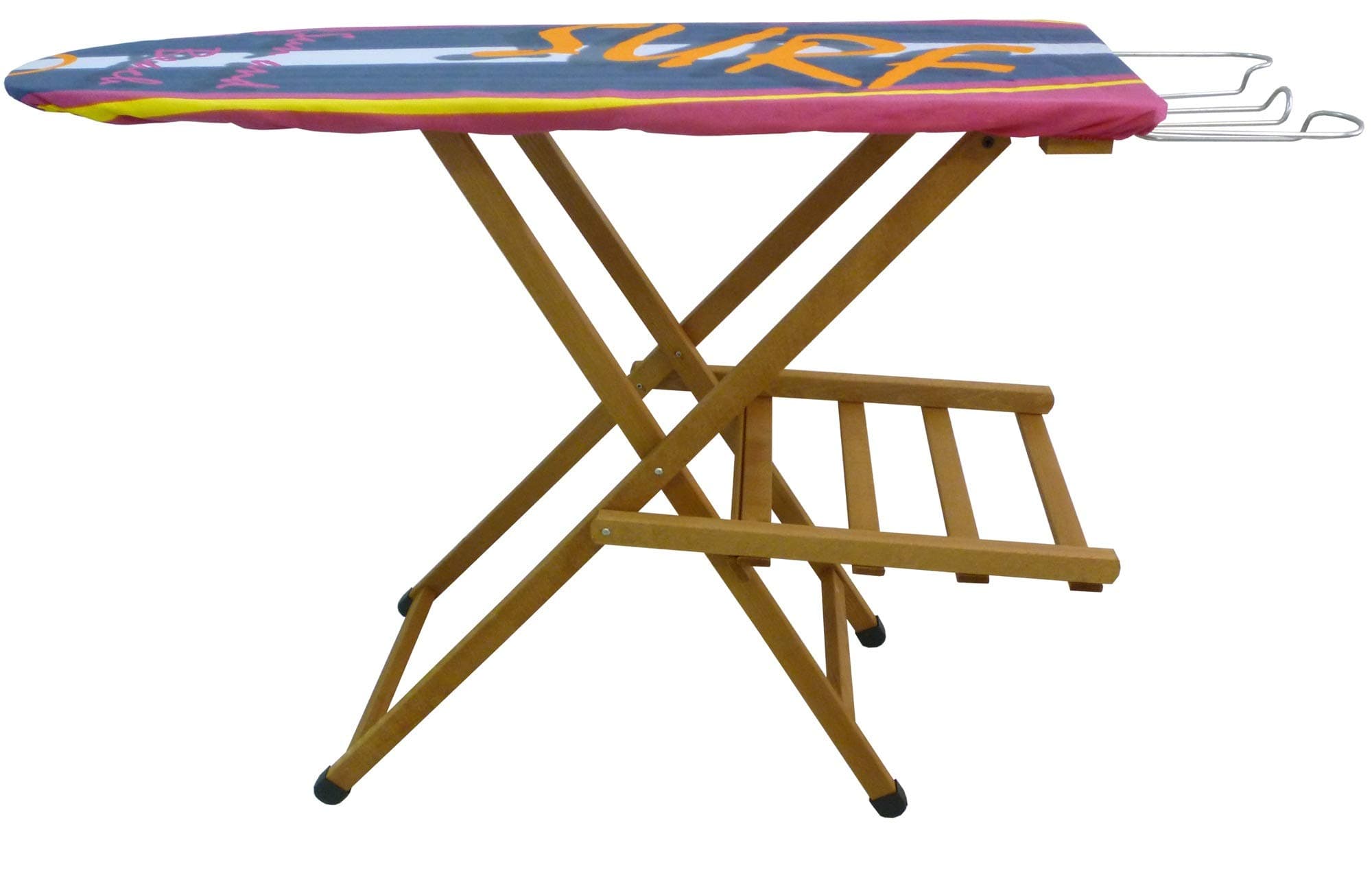 Savino Fiorenzo Asse Ironing Board Solid beech wood polished Walnut brown luxury model