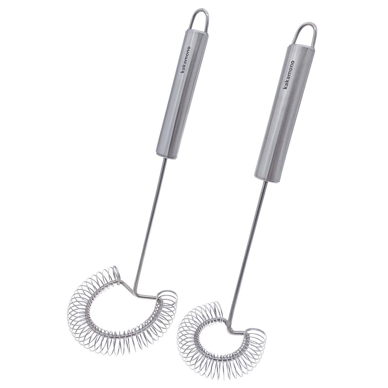 2pcsSet Egg Beater Stainless Steel Spring Egg Whisk, Kitchen Milk Egg Beater Whisking,Beating,Magic Hand Held Sauce Stirrer Frother…