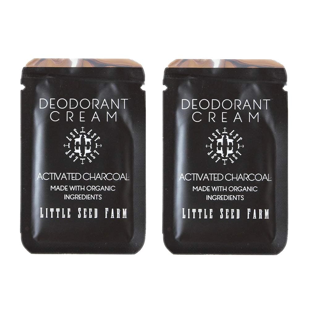 Little Seed Farm - Deodorant Cream Samples, 2 Pack -Activated Charcoal