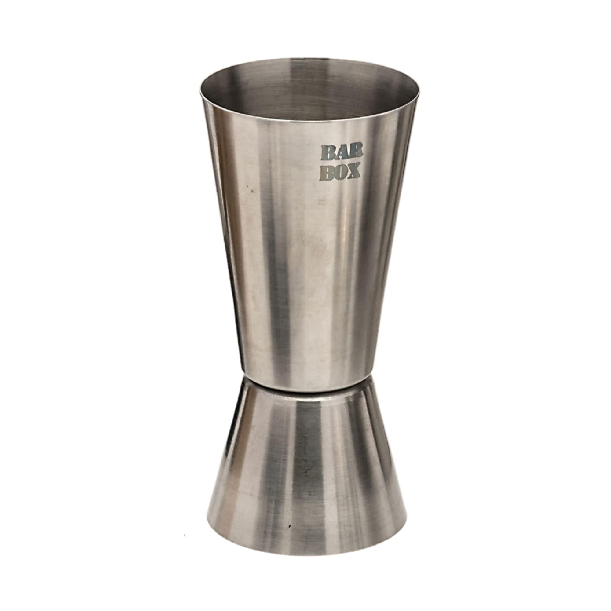 Bar Box Premium Peg Measurer Jigger 30 & 60 ml Cocktail Jigger Measuring Bar Tool Double Side Jigger bar kit Essential Jigger for Bartending The Perfect Addition to Your Home Bar Tools. (Silver)