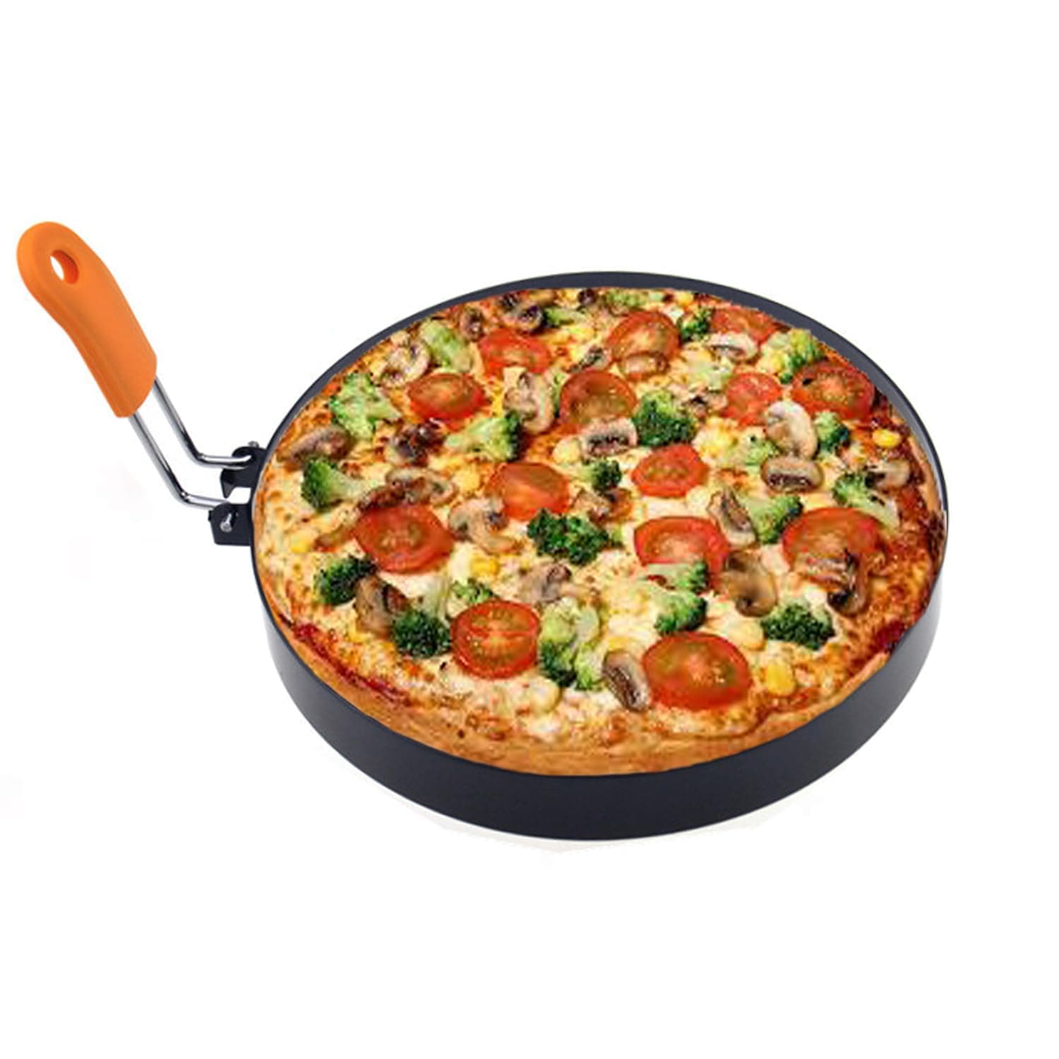 2 Packs 6" Pancake Ring for Griddle,6 Inch Non-stick Omelette Ring,Staineless Steel Psncake Mold for Griddle Egg Ring Pancake Maker with Silicone Handle