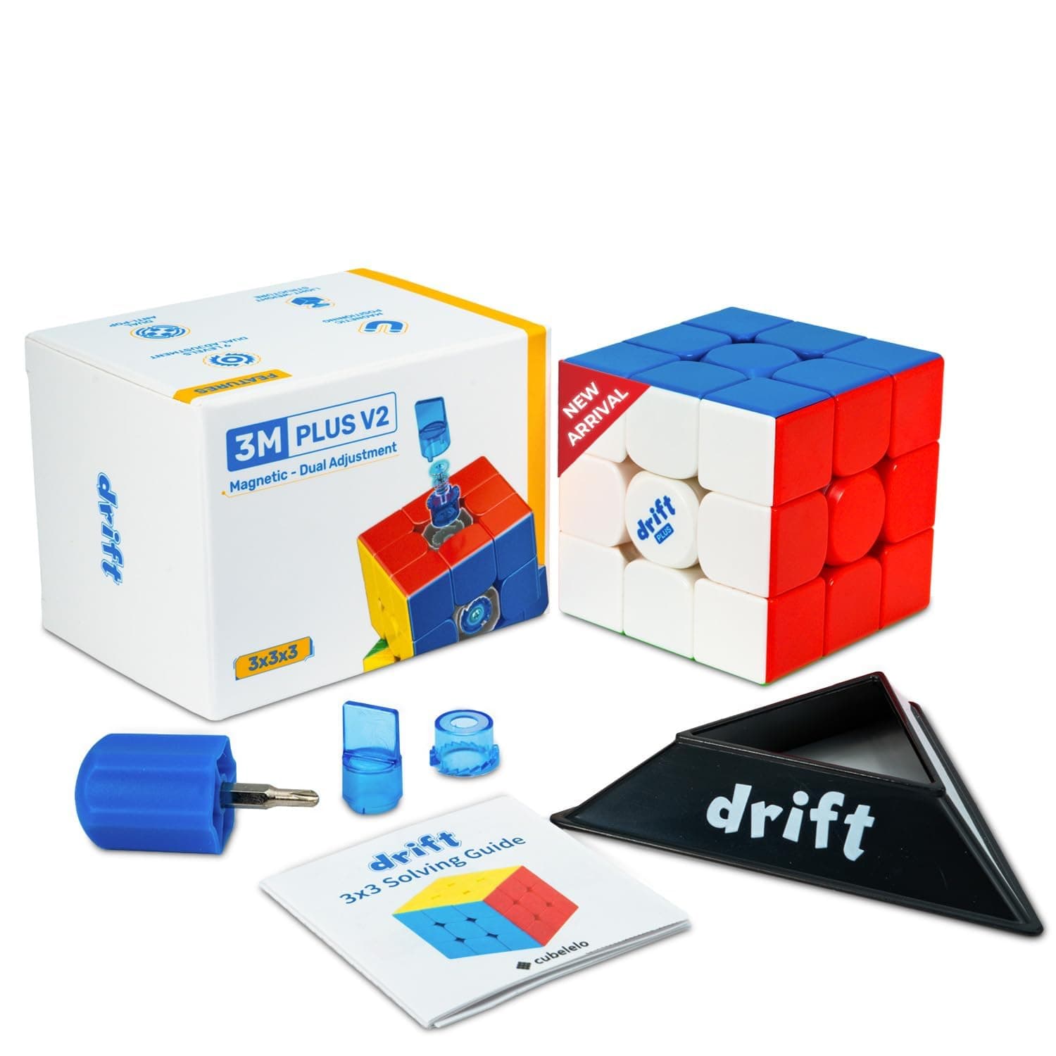 Cubelelo Drift 3M 3X3 (Magnetic) Stickerless Speed Cube | Enhances Auto-Align...