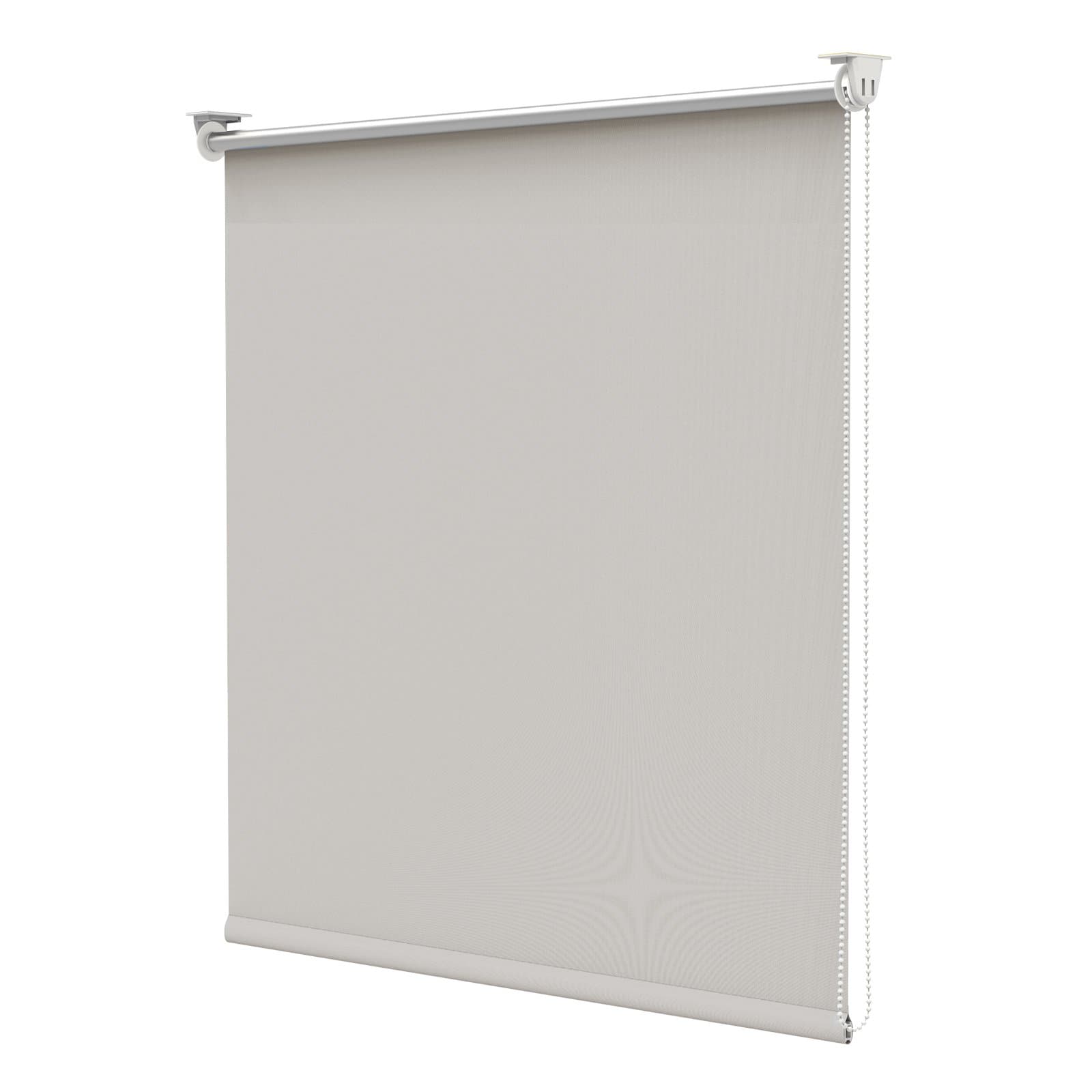 Grandekor Blackout Roller Blind Without Drilling for Doors & Windows 100 Percent Polyester-Cream-50x170cm(WxL)