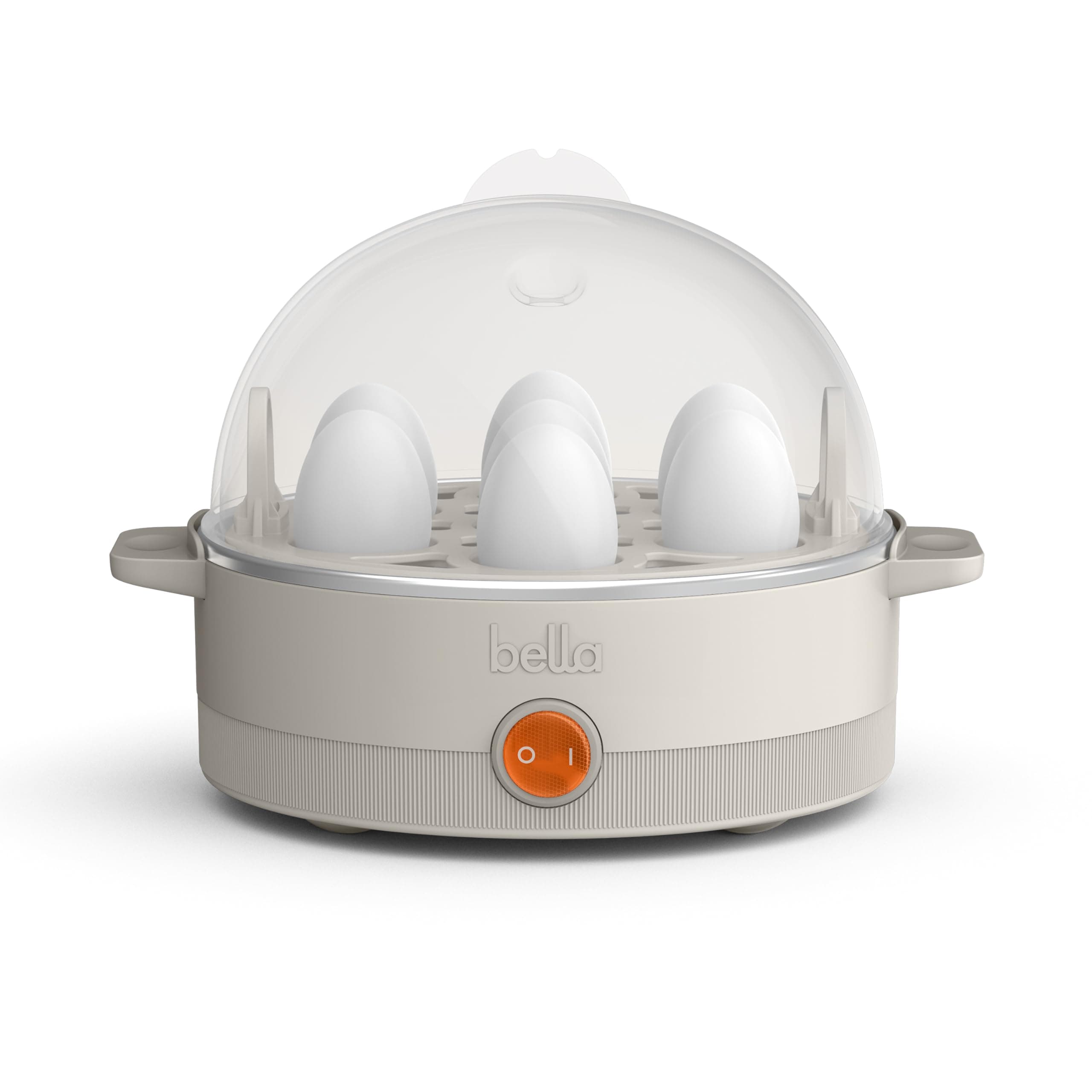 - bella Electric Egg Cooker, 7 Eggs Capacity Tray, Single Stack, for Poached, Scrambled, Hard, Medium & Soft Boiled Eggs, Omelets and Steamed Dumplings, Auto Shutoff, 360 Watt, Oatmilk