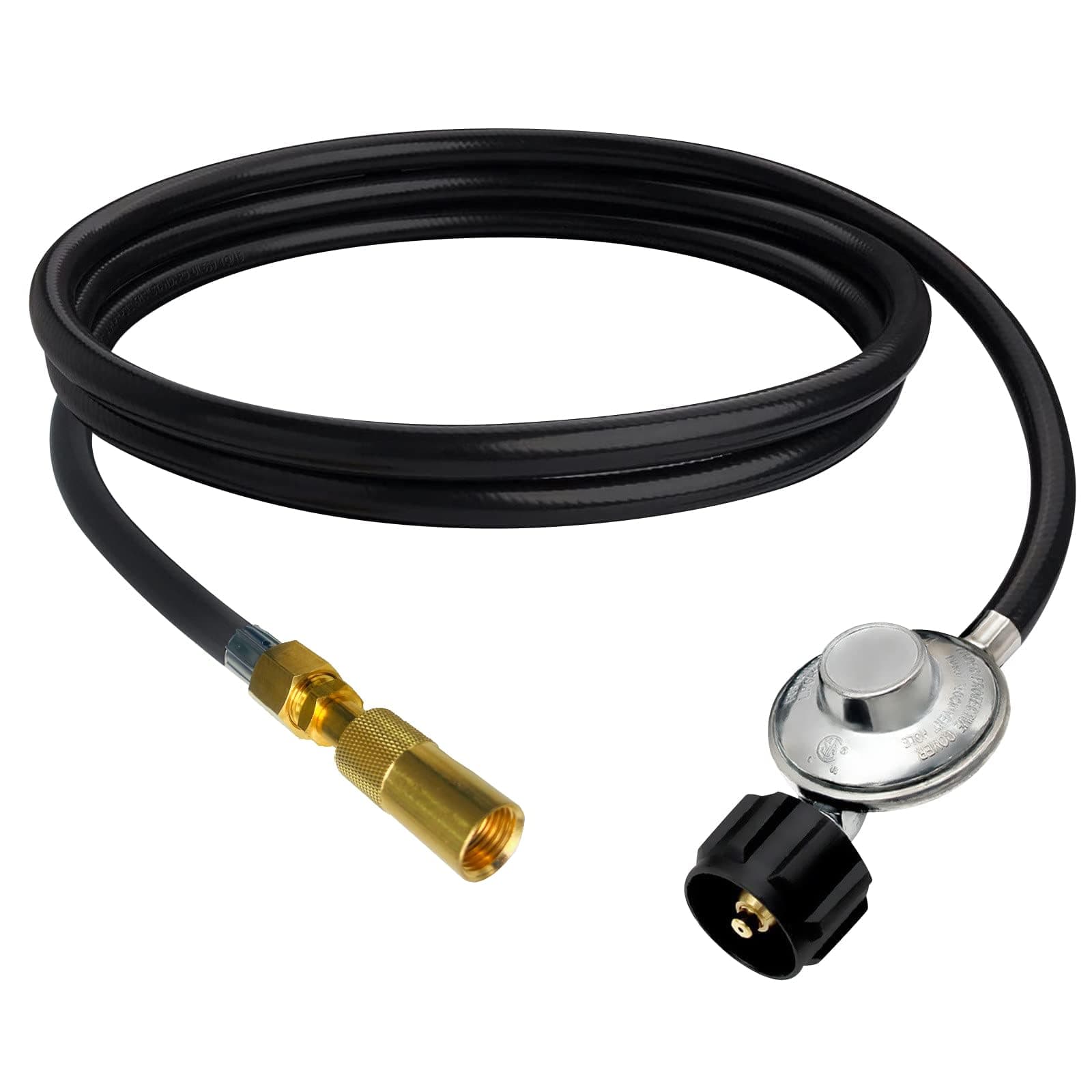 QCC1 Universal Grill Regulator Hose with Coleman Threaded Regulator for Coleman Roadtrip Grills.Compatible with Coleman Regulator C001, 5010000743.Not Fits Coleman Gas Stove Regulator