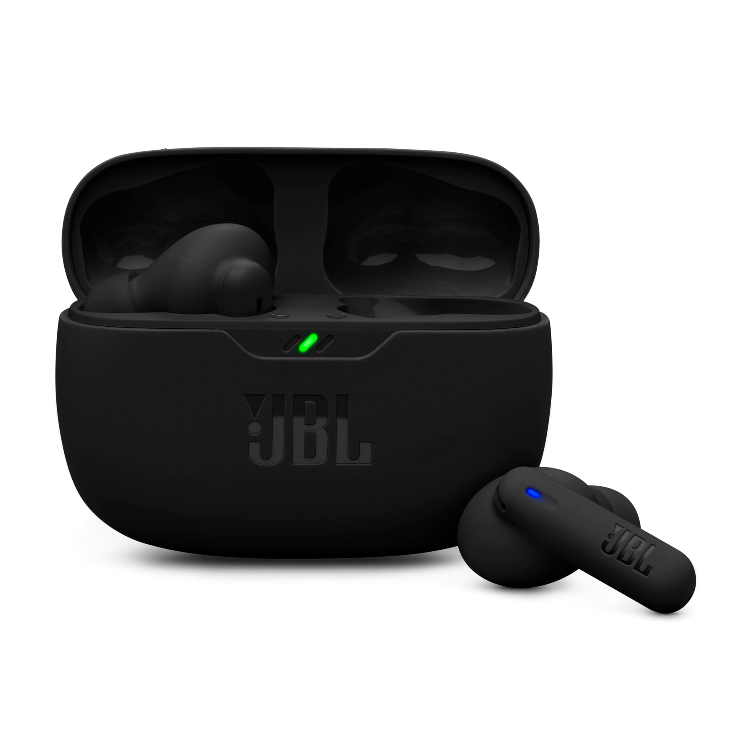 JBL Wave Beam 2 Adaptive Noise Cancelling with Smart Ambient True Wireless Earbuds, Deep Bass, Comfort Fit, 40H Battery, Hands-Free + VoiceAware, Water and Dust Resistant - Black, JBLWBEAM2BLK