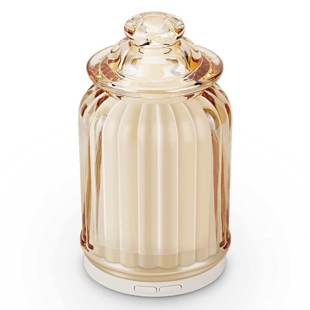 AromaAllure Glass Ultrasonic Aromatherapy Diffuser, Champagne Humidifier Diffuser for Home, Office, Car, Travel