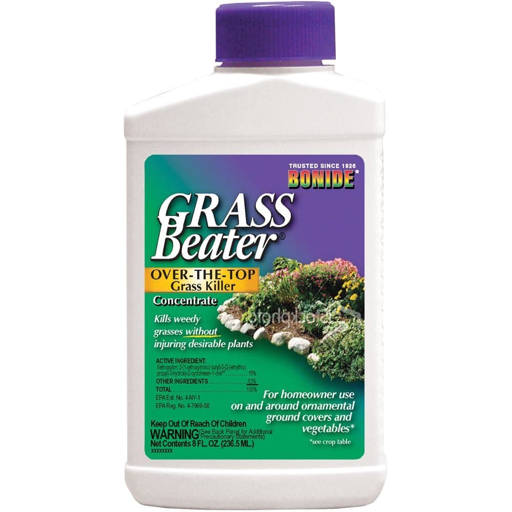 Bonide Grass Beater, 8 oz Concentrated Grass Killer, Systemic Herbicide Controls Crabgrass, Bermudagrass and More