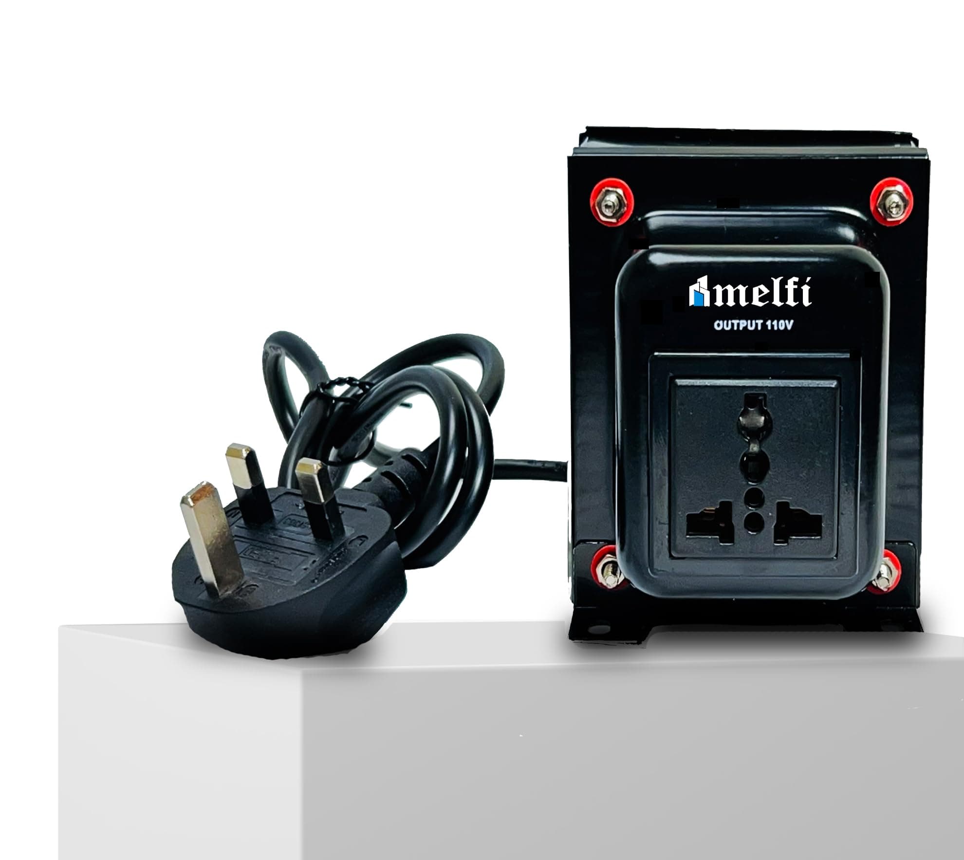Melfi™ 200 Watt Step Down Transformer. 220 Volt to 110 Volt Voltage Power Converter