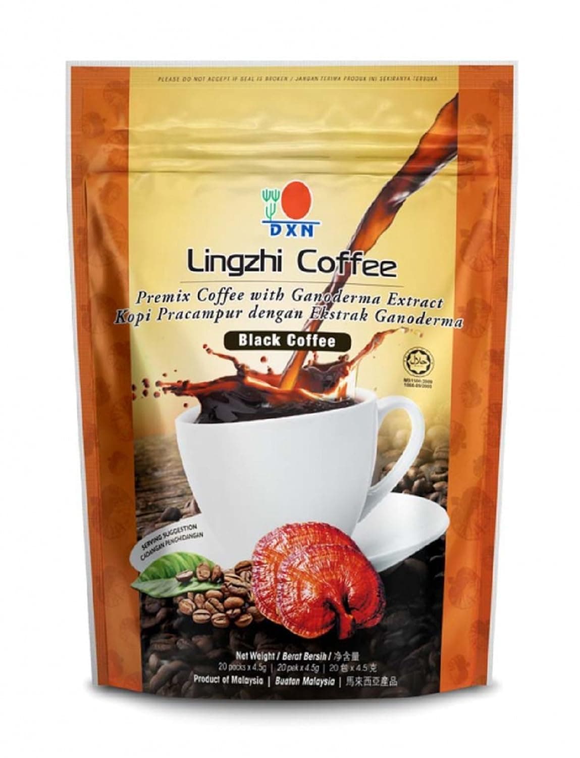 Lingzhi Black Coffee with Ganoderma Extract