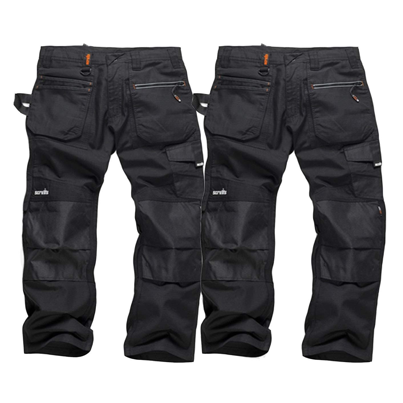 ScruffsMen's Ripstop Trousers Twin Pack Work Utility Pants