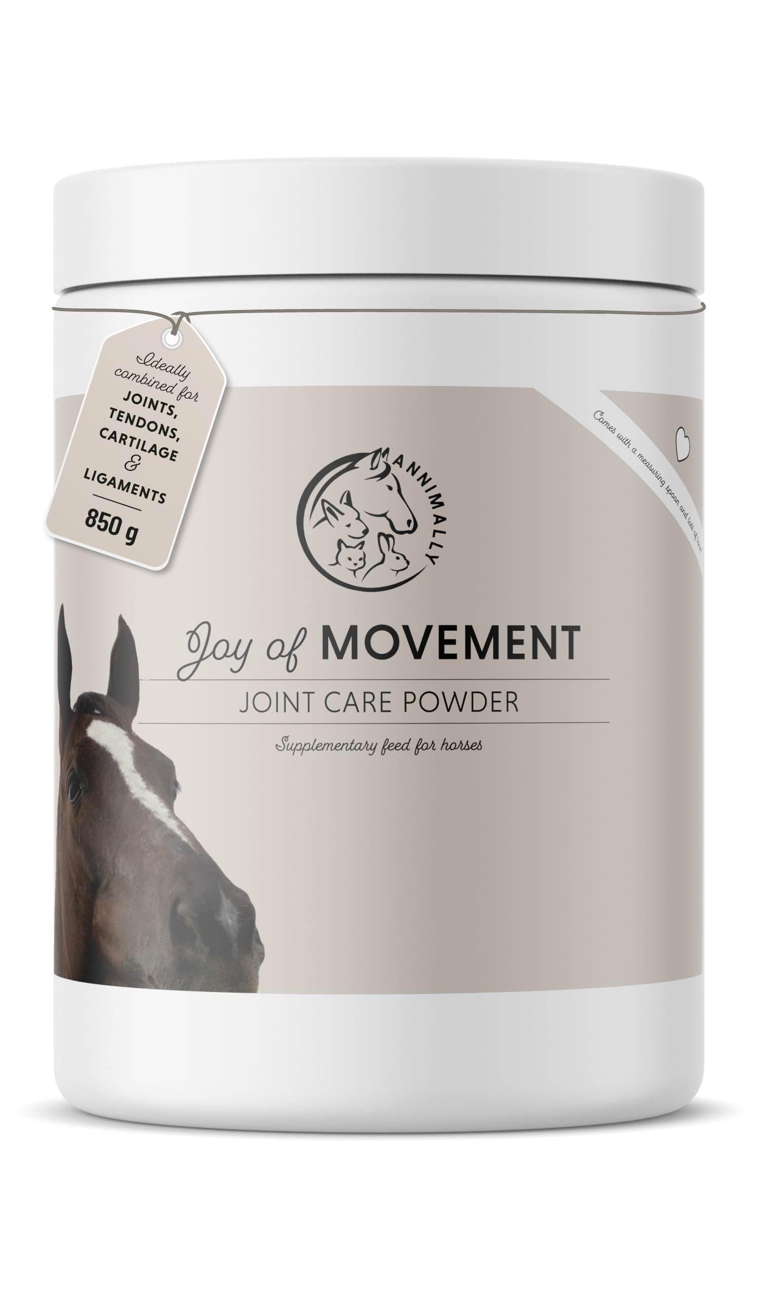 Annimally Joint supplements for horses 850g with devil’s claw, MSM (Sulfur), glucosamine, hyaluronic acid, chondroitin – Horse joint supplement to support joint function in horses - Horse supplements