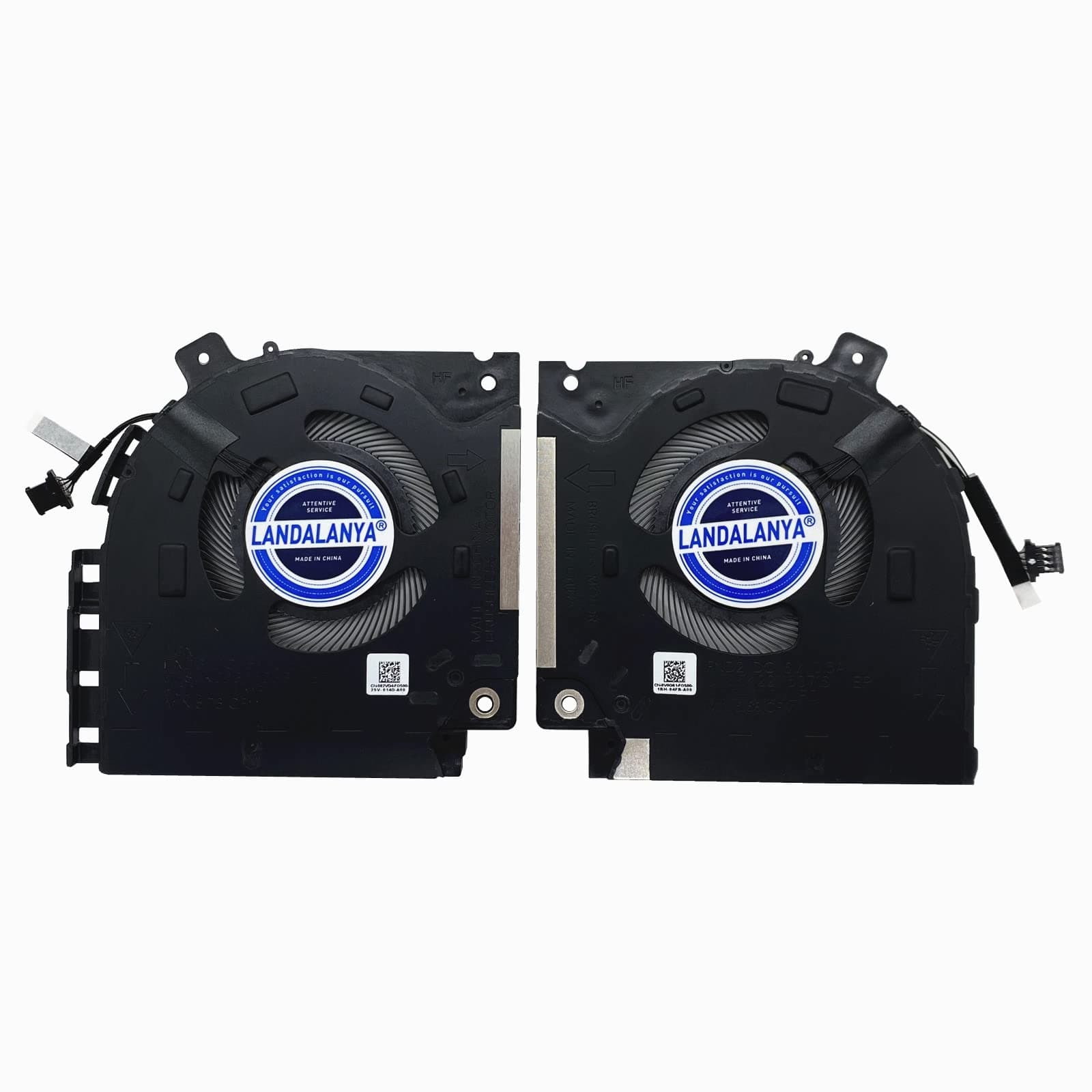 Replacement New Laptop CPU+GPU The Main Cooling Fan for Dell Alienware X15 R1 X15 R2 RTX30 Series 082VD4 0V0G61 DFS5K22305283T FND3 DFS5K22115371S FND2 ND85C42-21F16 ND85C43-21F17 DC5V Fan