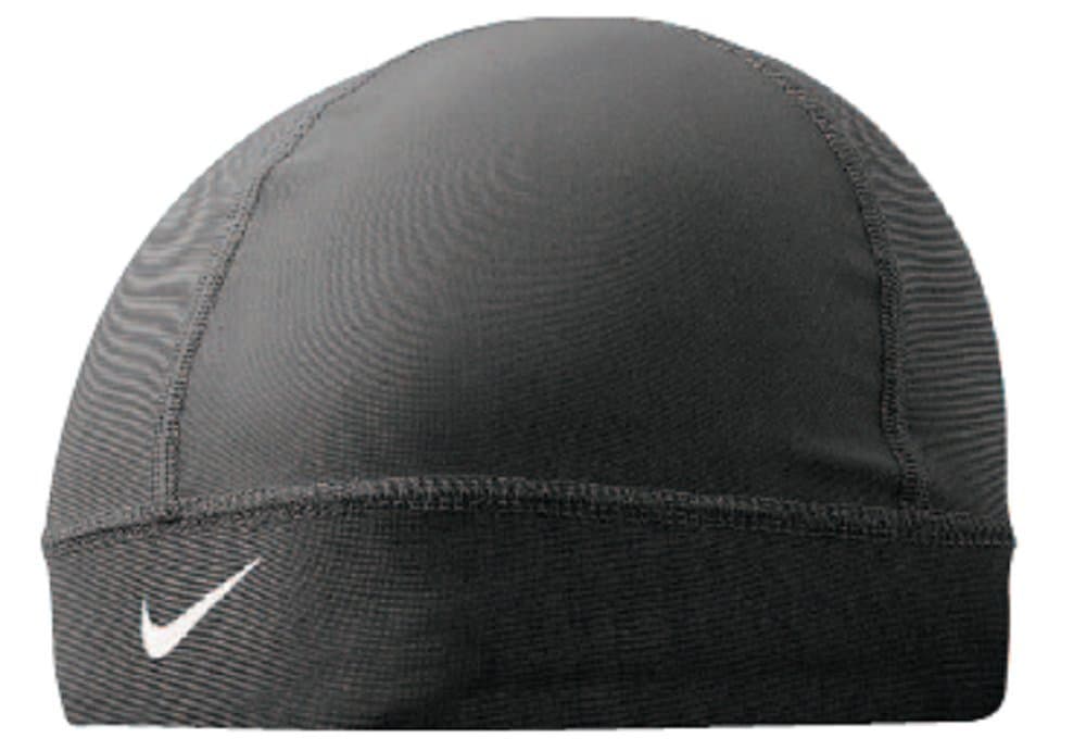 Nike Women's Polyester and Spandex Pro Combat Skull Cap (Black and White)