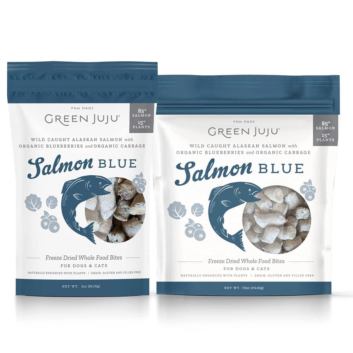 Green Juju, Freeze Dried Salmon Blue, 3 Ounce