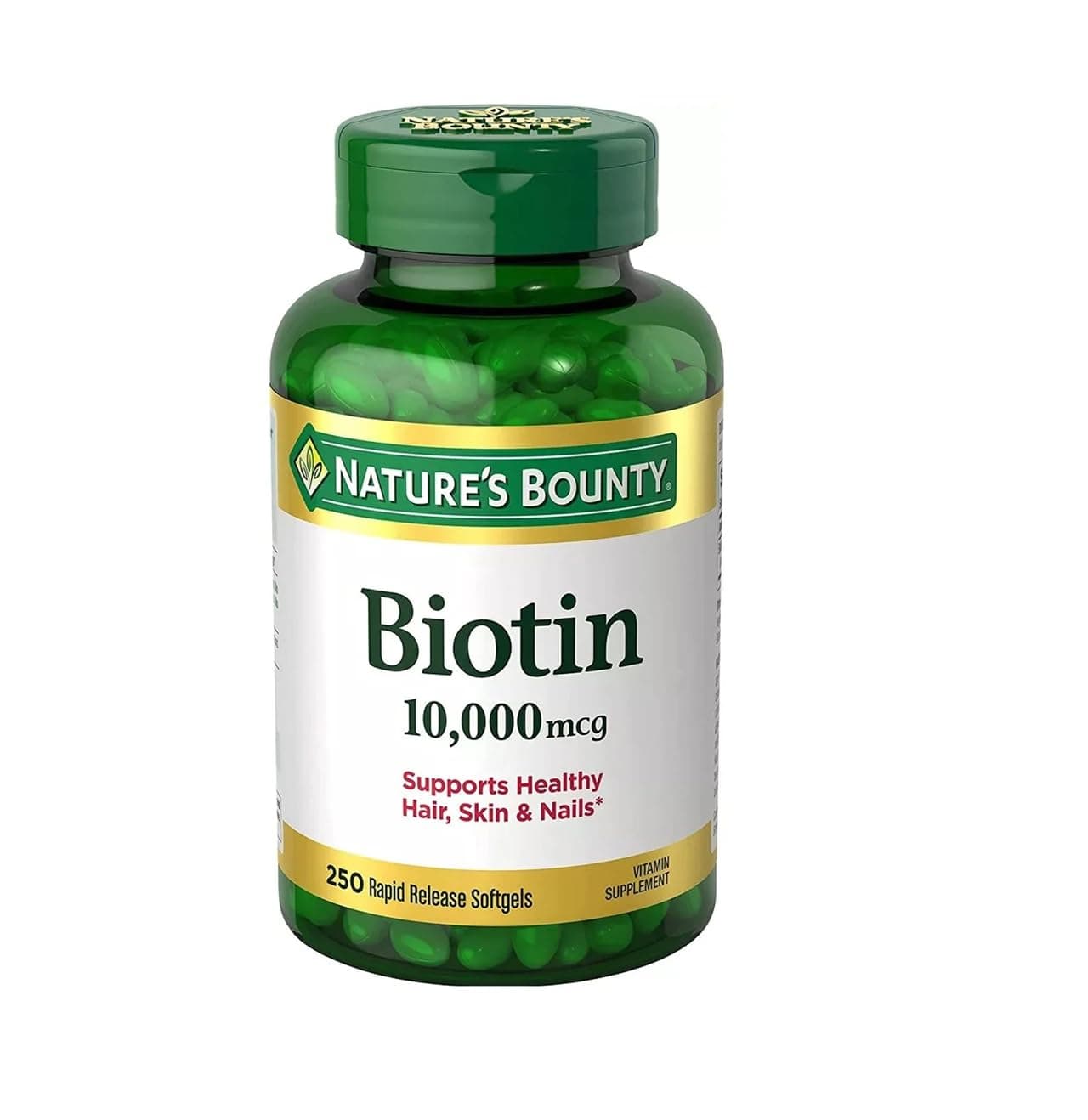 Biotin 10,000 mcg, 250 Rapid Release Softgels