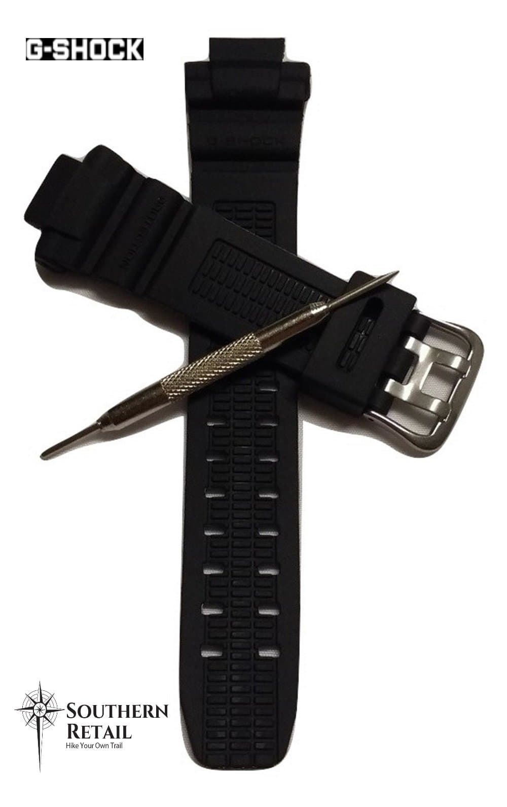 Genuine Replacement Watch Band & Toolkit fits Casio G-Shock-GW-3500B, G-1250B, G-3000,G-2500 Models