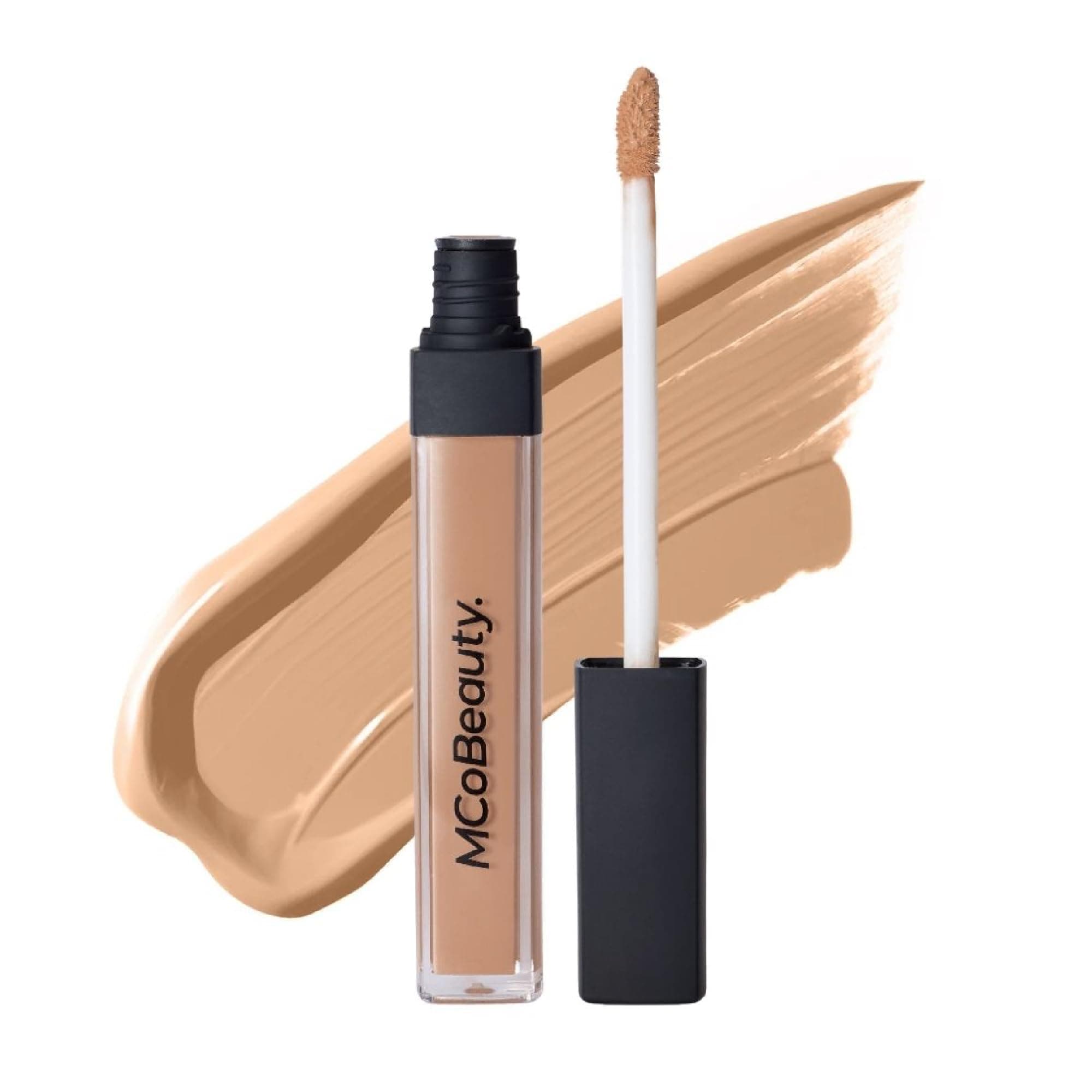 Brighten and Perfect Cream Concealer 1.25 Medium Buff - Under Eye Concealer Dark Circles Color Corrector for Women - Hydrating Medium Coverage, Vitamin E Hyaluronic Acid Aloe Vera