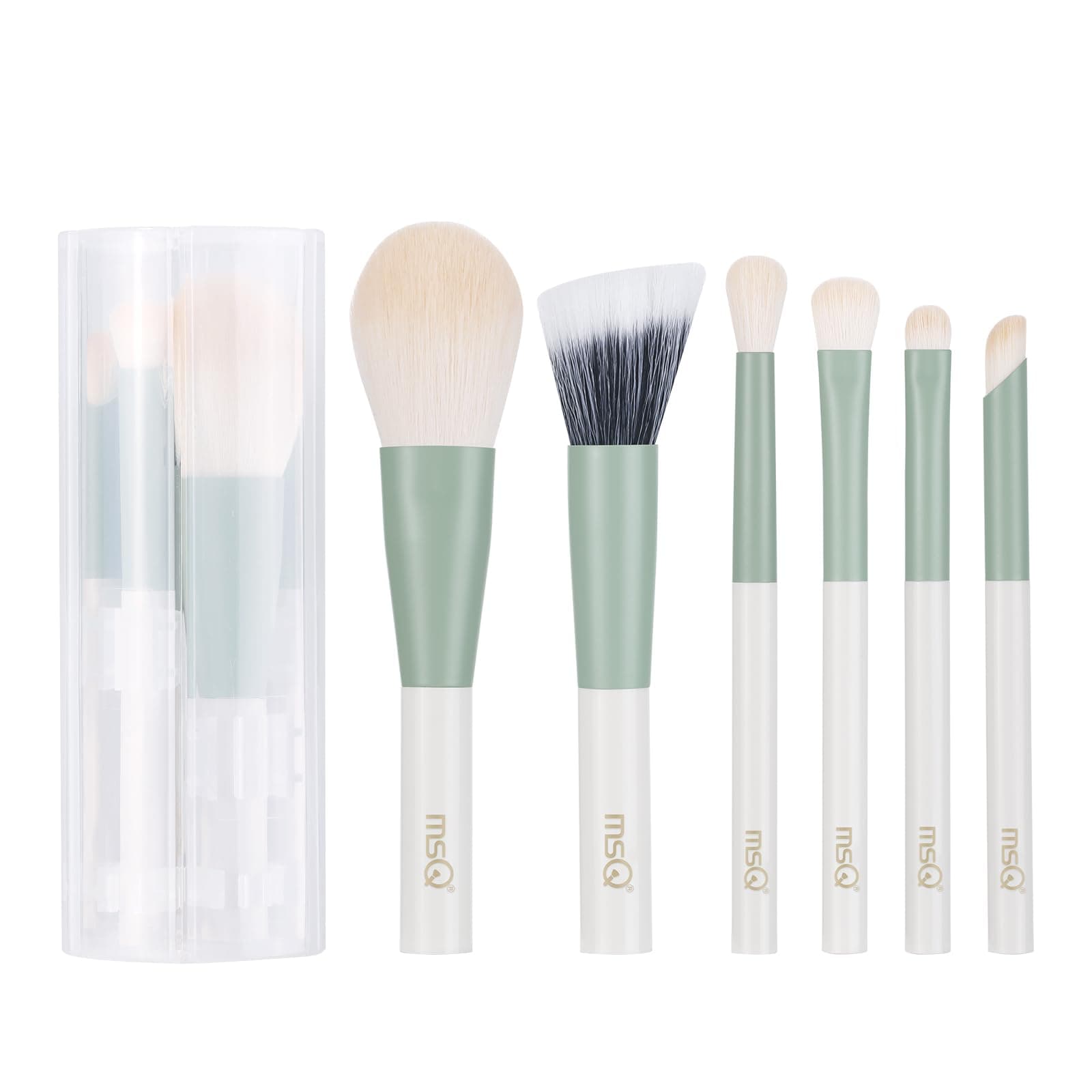 MSQ 6pcs Makeup Brush Set Everyday Basic Essentials Brush Set