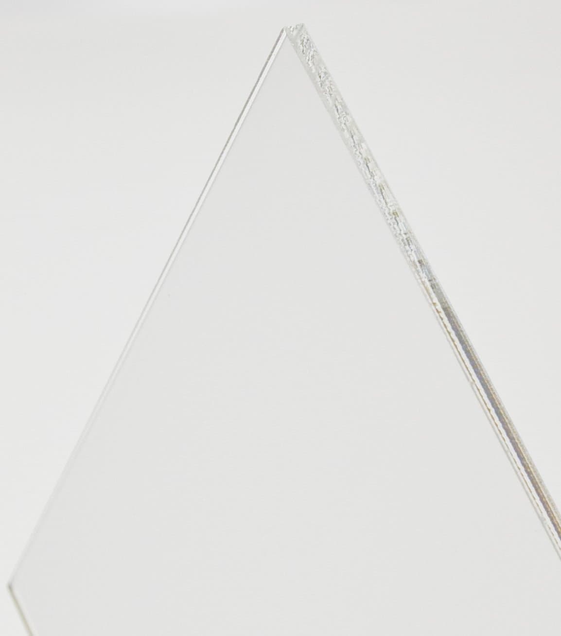 Rectangular 3mm Thick Clear Acrylic Sheet / Panel / Cut-Out, 65 x 27 cm